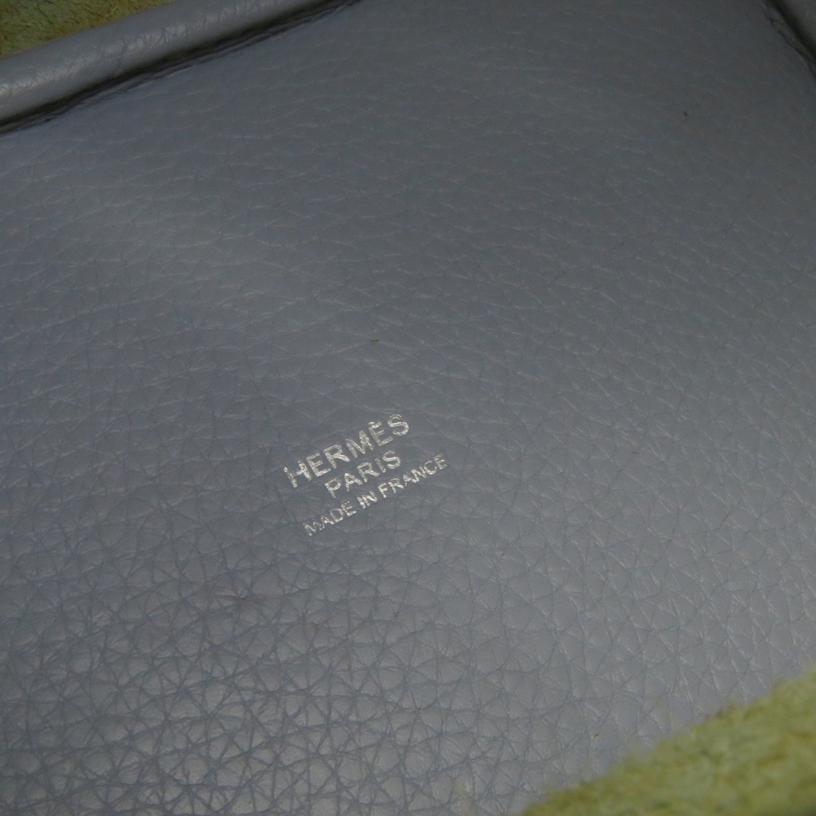 HERMES Clemence皮革Picotin PM Tote Bag銀扣手挽袋Blue Lin淺藍色