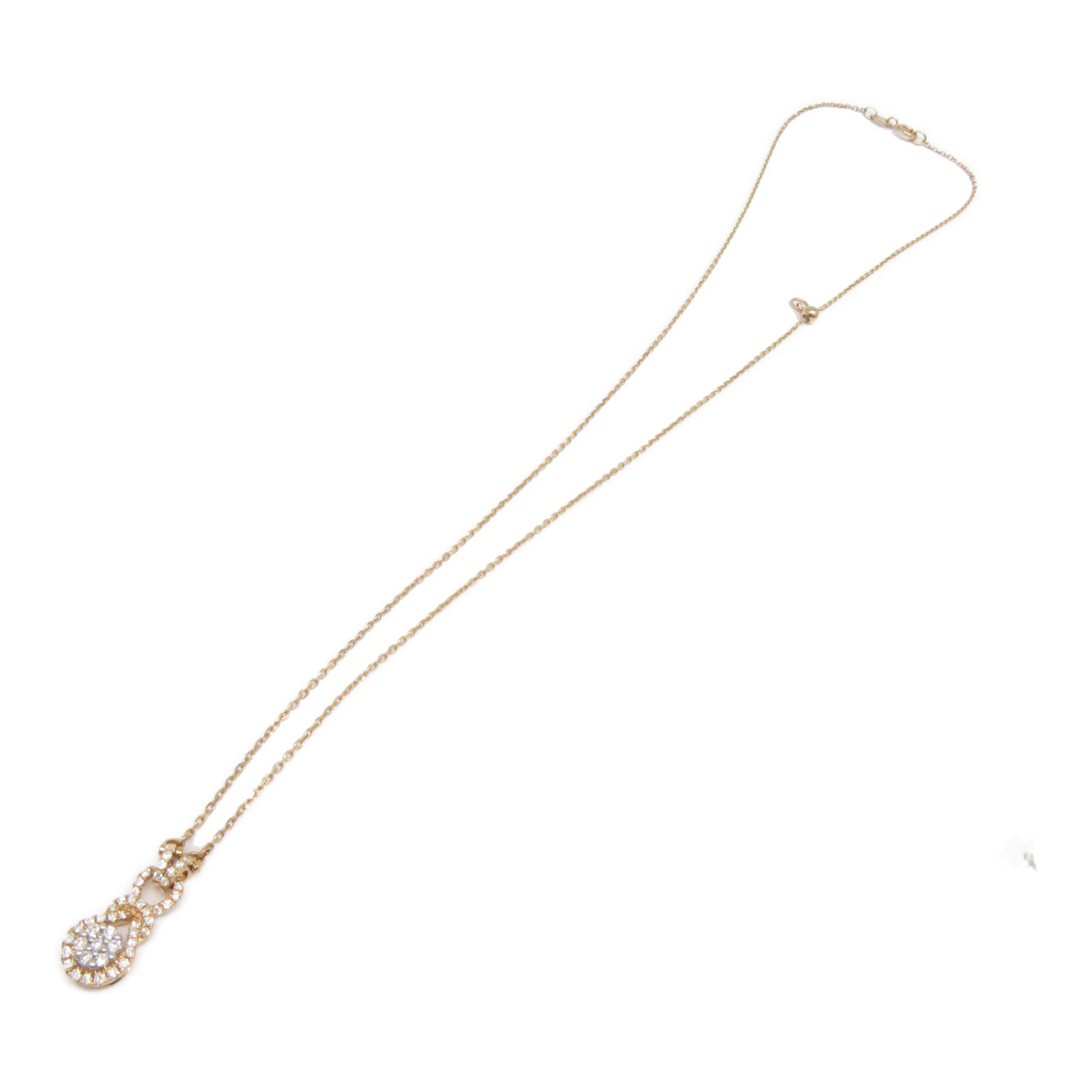 JEWELRY 【激減優惠】18K玫瑰金Diamond Necklace 0.147ct/0.076ct鑽石項鍊