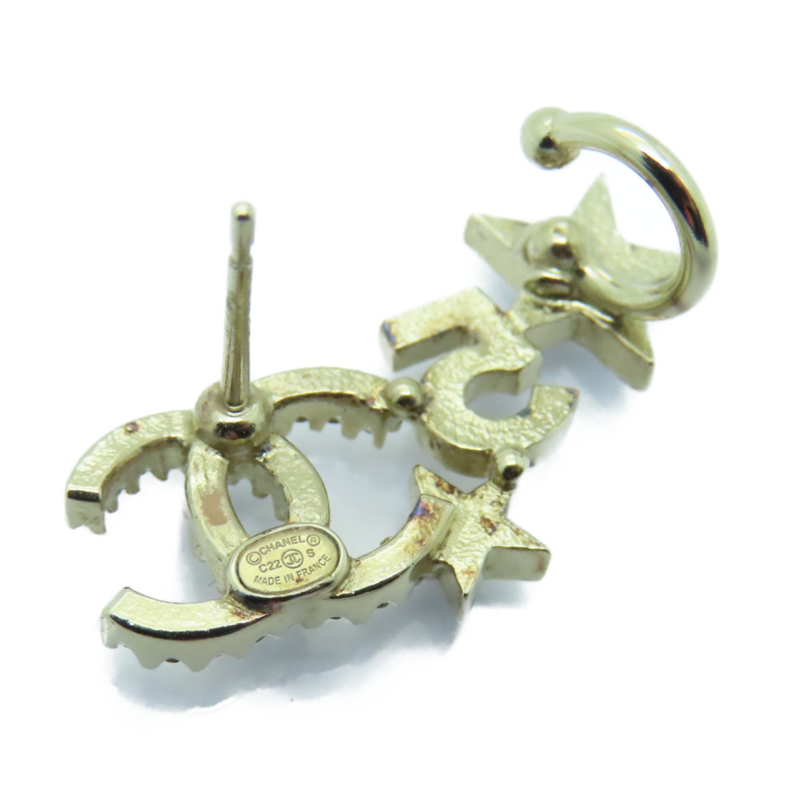 CHANEL 金屬Earrings耳環金色