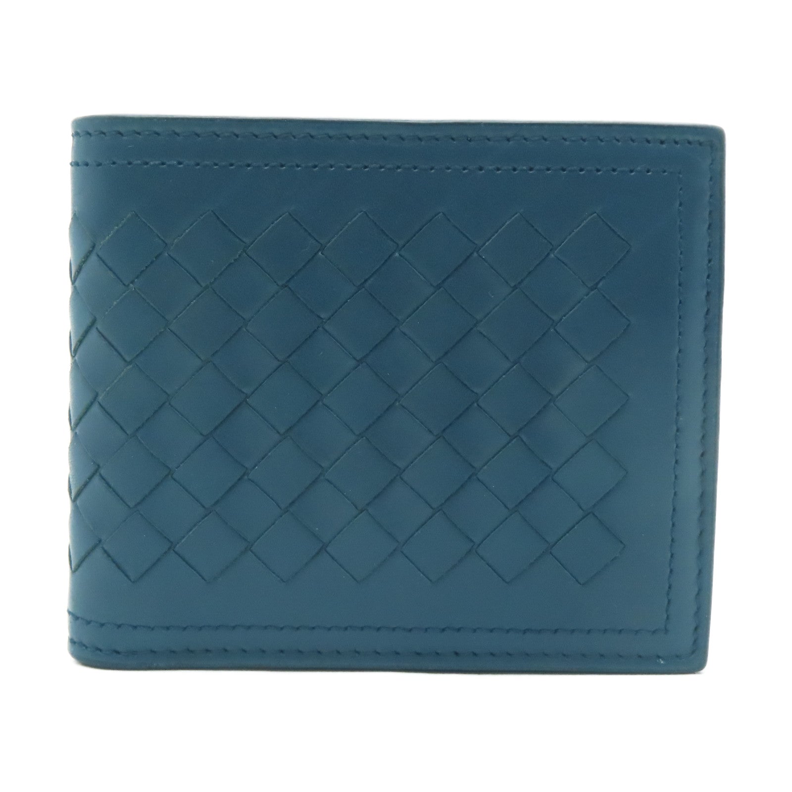 BOTTEGA VENETA Wallet in cowhide leather blue