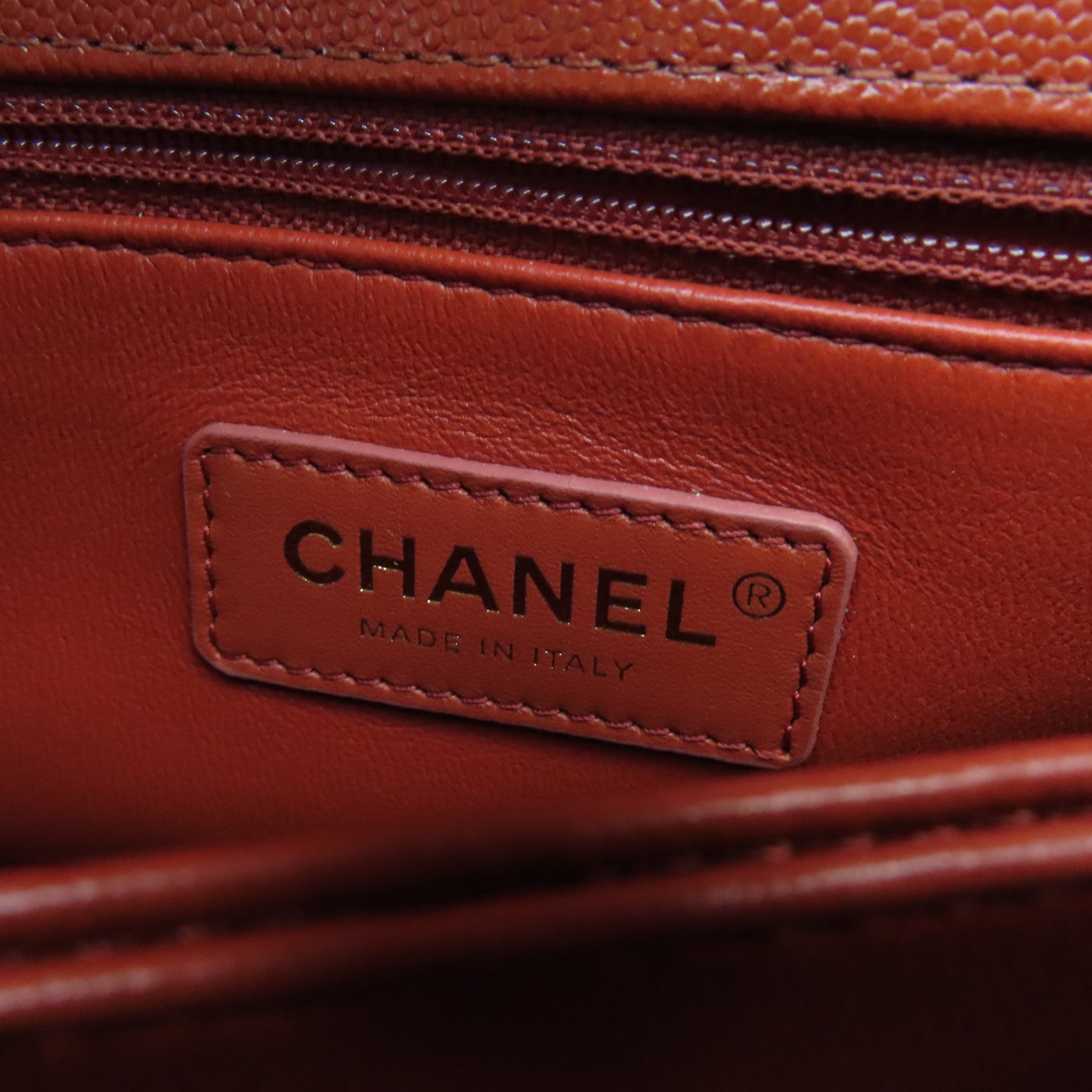 CHANEL Rhombus Cowhide Leather CoCo Handle Gold Buckle Chain Belt Handle Shoulder Back Dual-purpose Bag Red