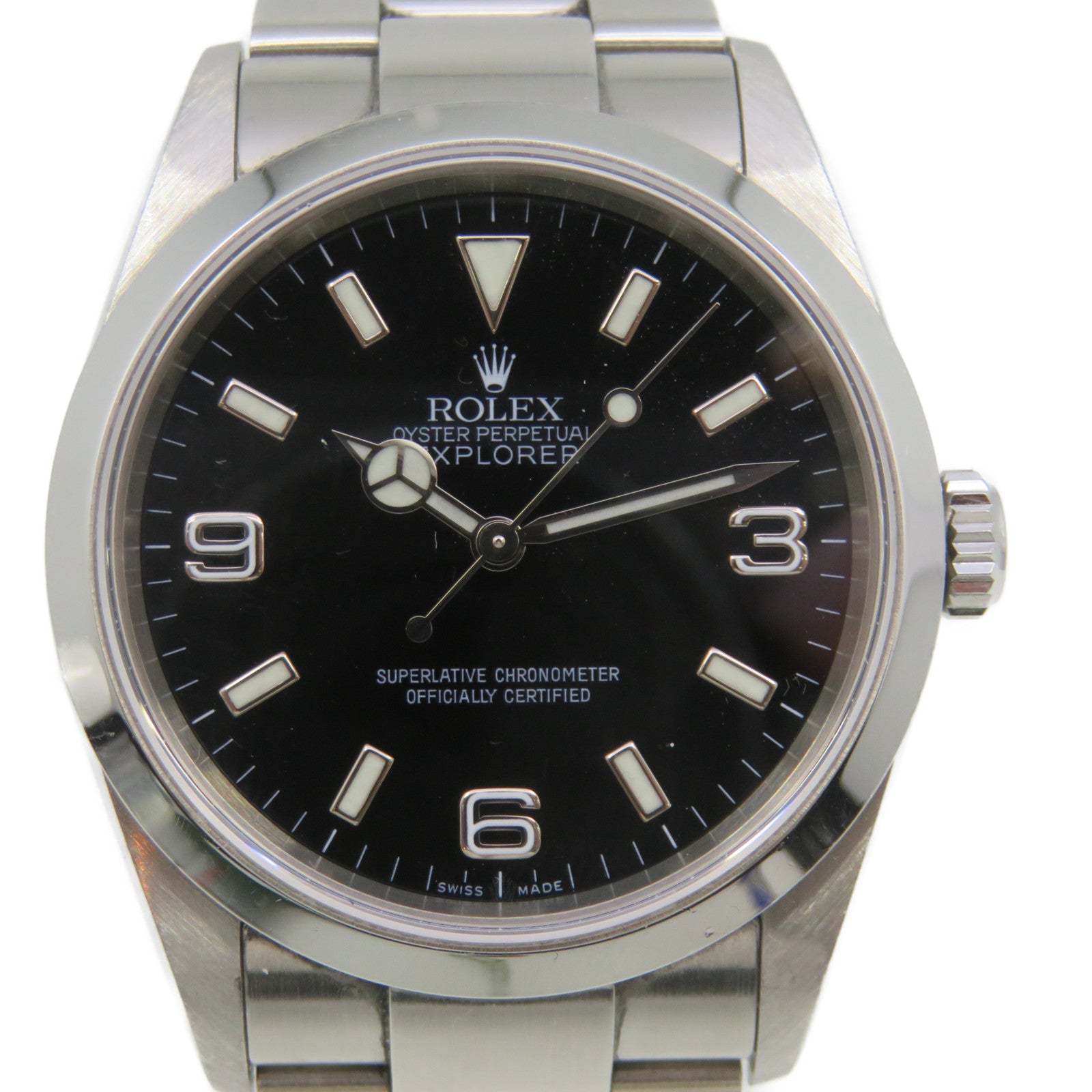 ROLEX Explorer l不鏽鋼自動機芯手錶黑色