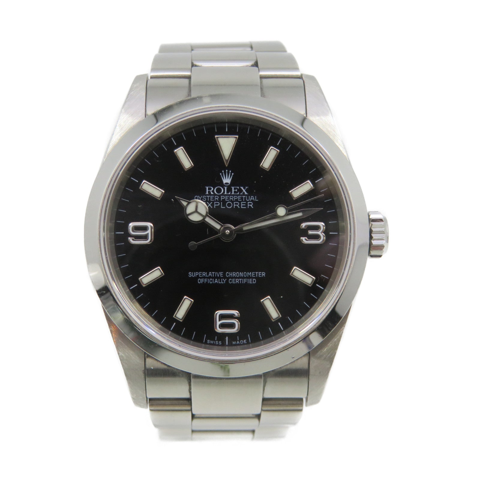 ROLEX Explorer l不鏽鋼自動機芯手錶黑色
