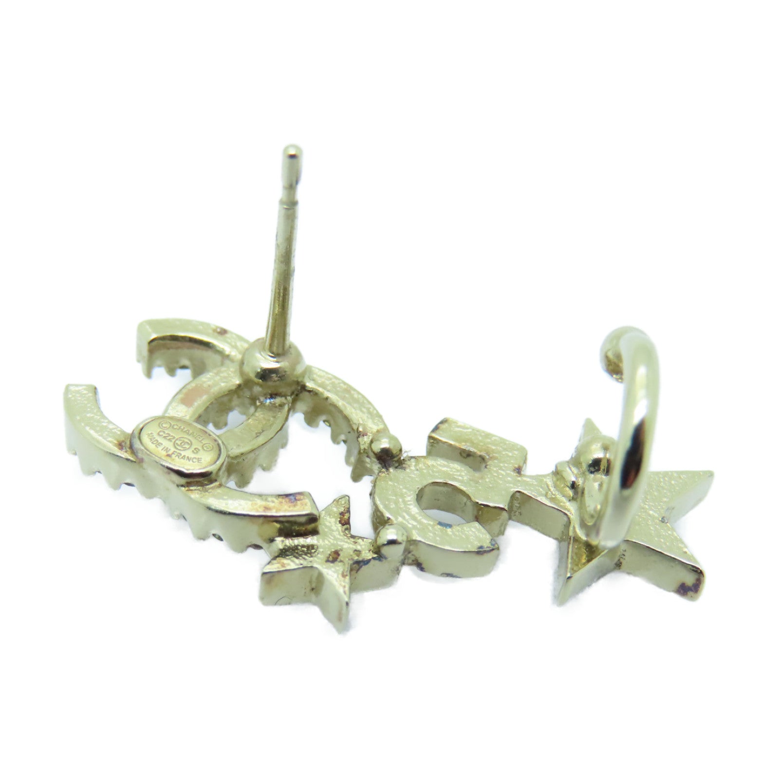 CHANEL 金屬Earrings耳環金色