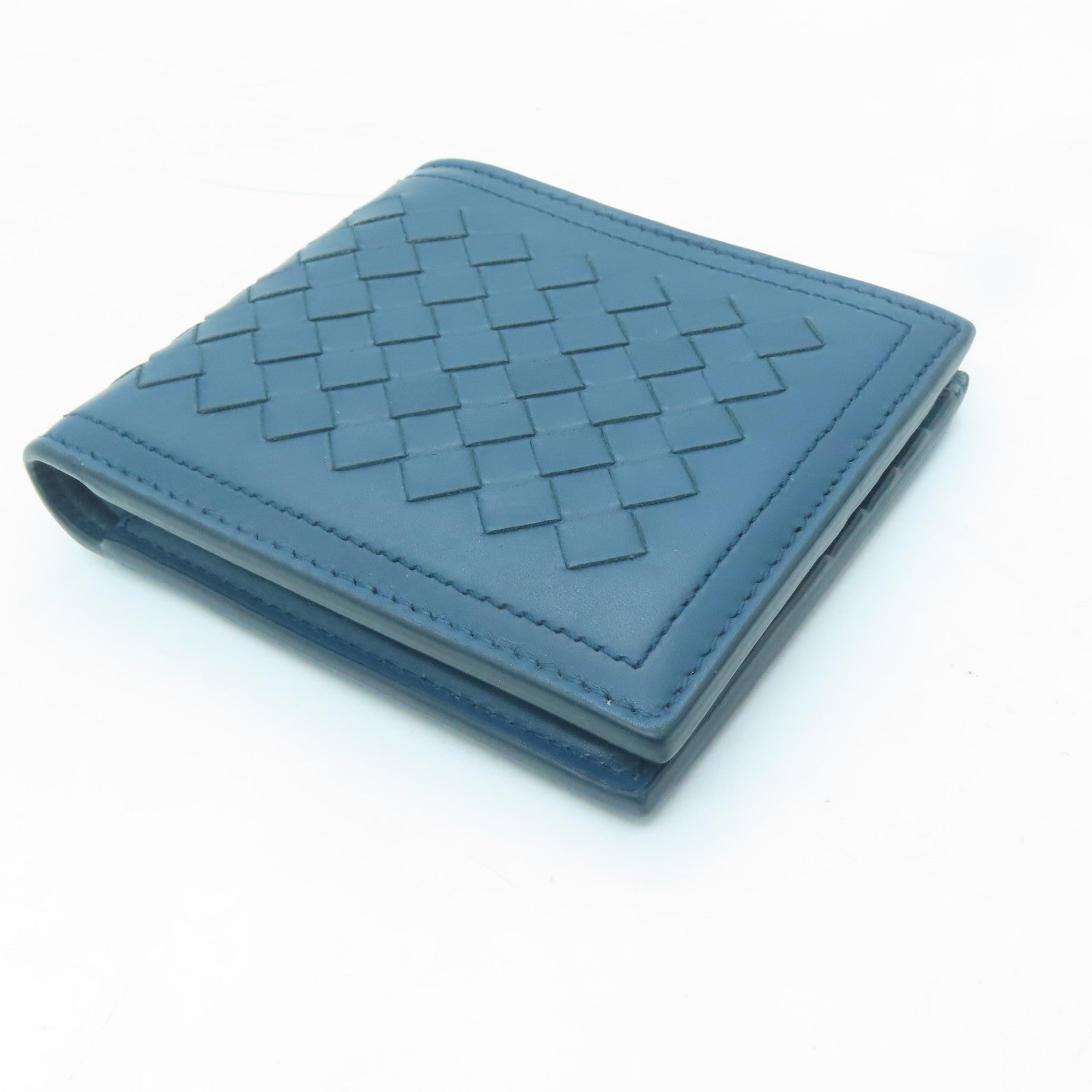 BOTTEGA VENETA Wallet in cowhide leather blue