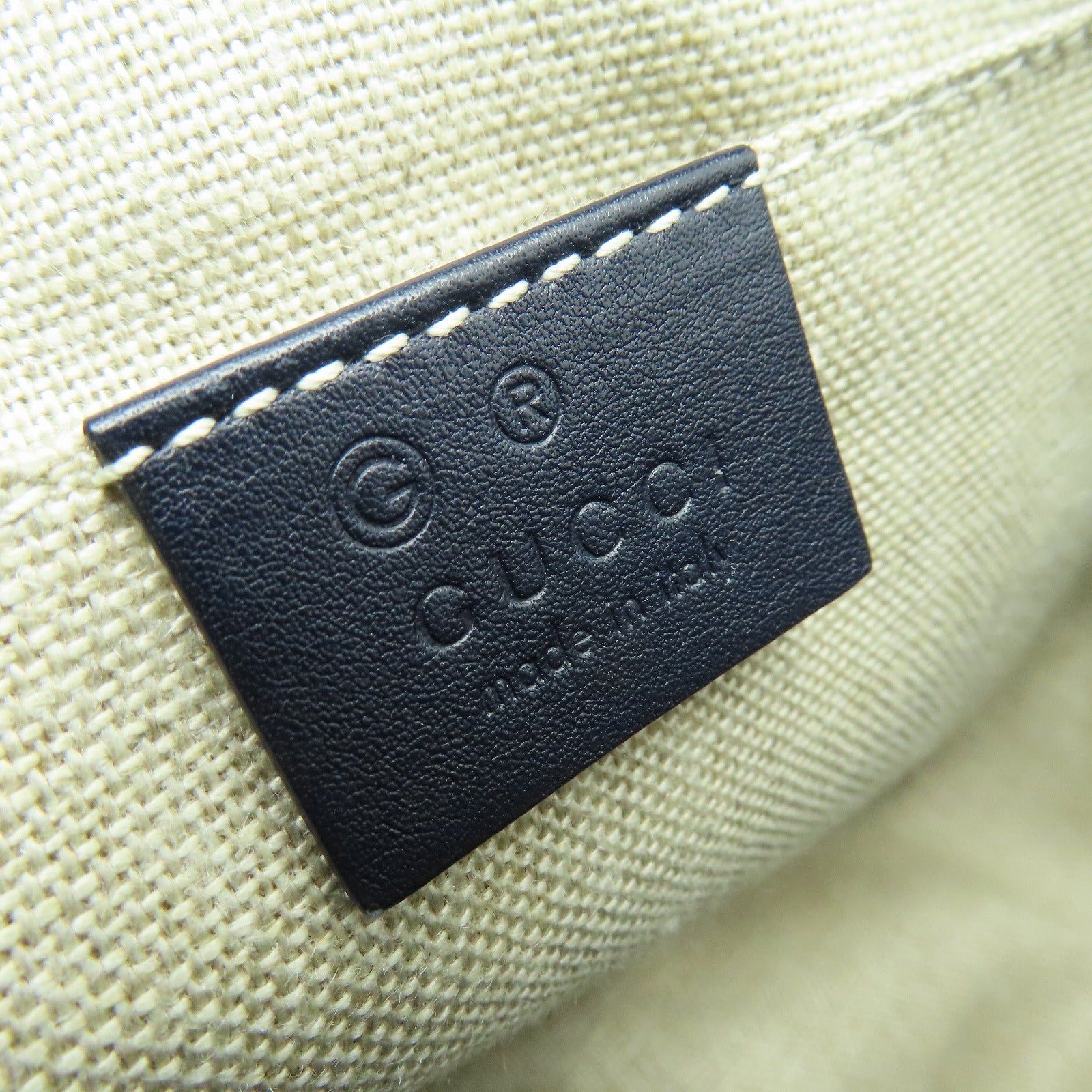 GUCCI 牛皮皮革Shoulder Bag金扣肩背袋深藍色