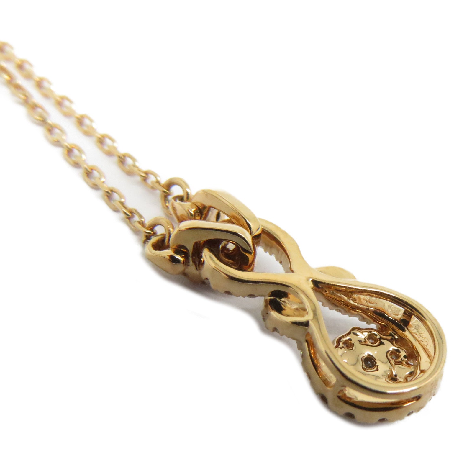 JEWELRY 【激減優惠】18K玫瑰金Diamond Necklace 0.147ct/0.076ct鑽石項鍊