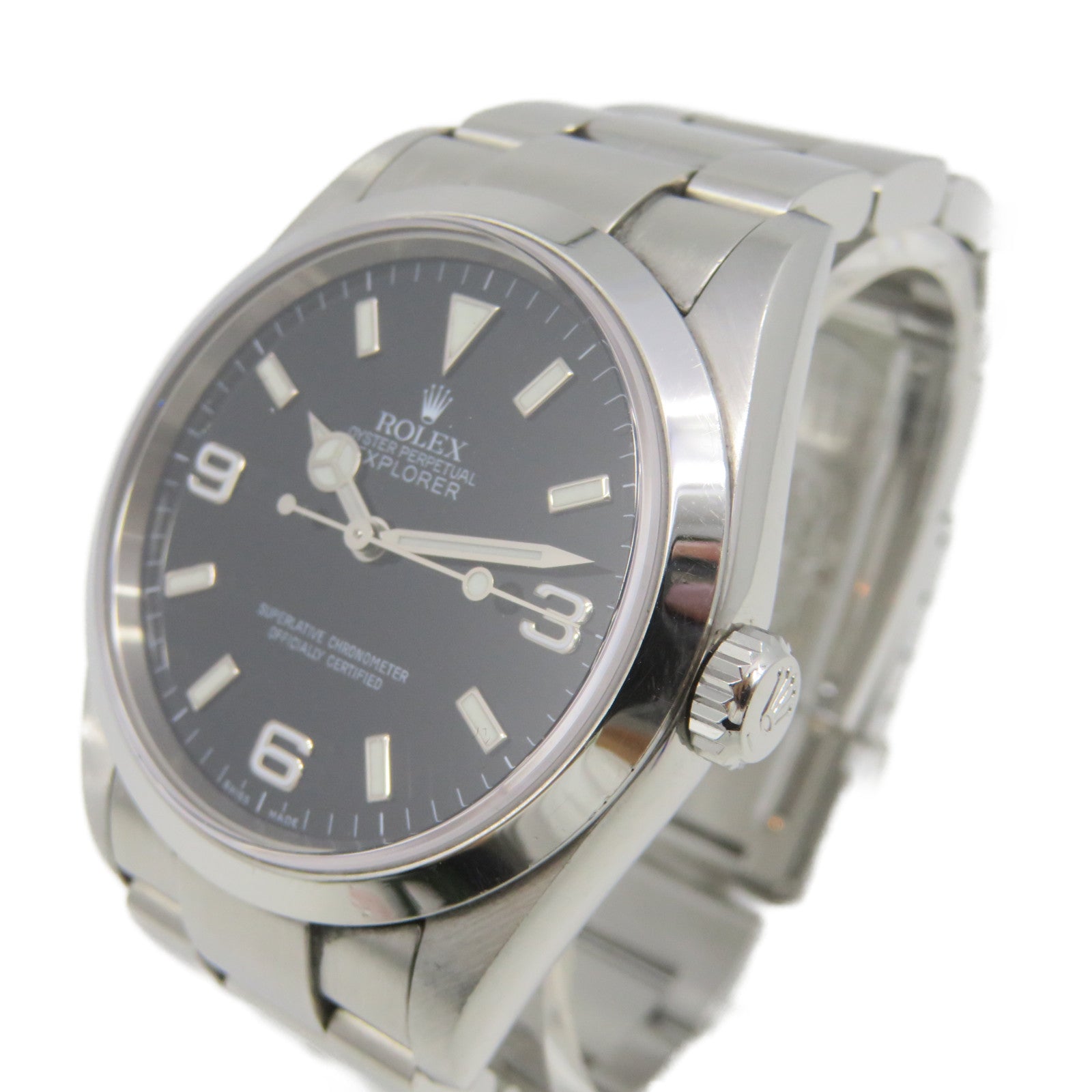 ROLEX Explorer l不鏽鋼自動機芯手錶黑色