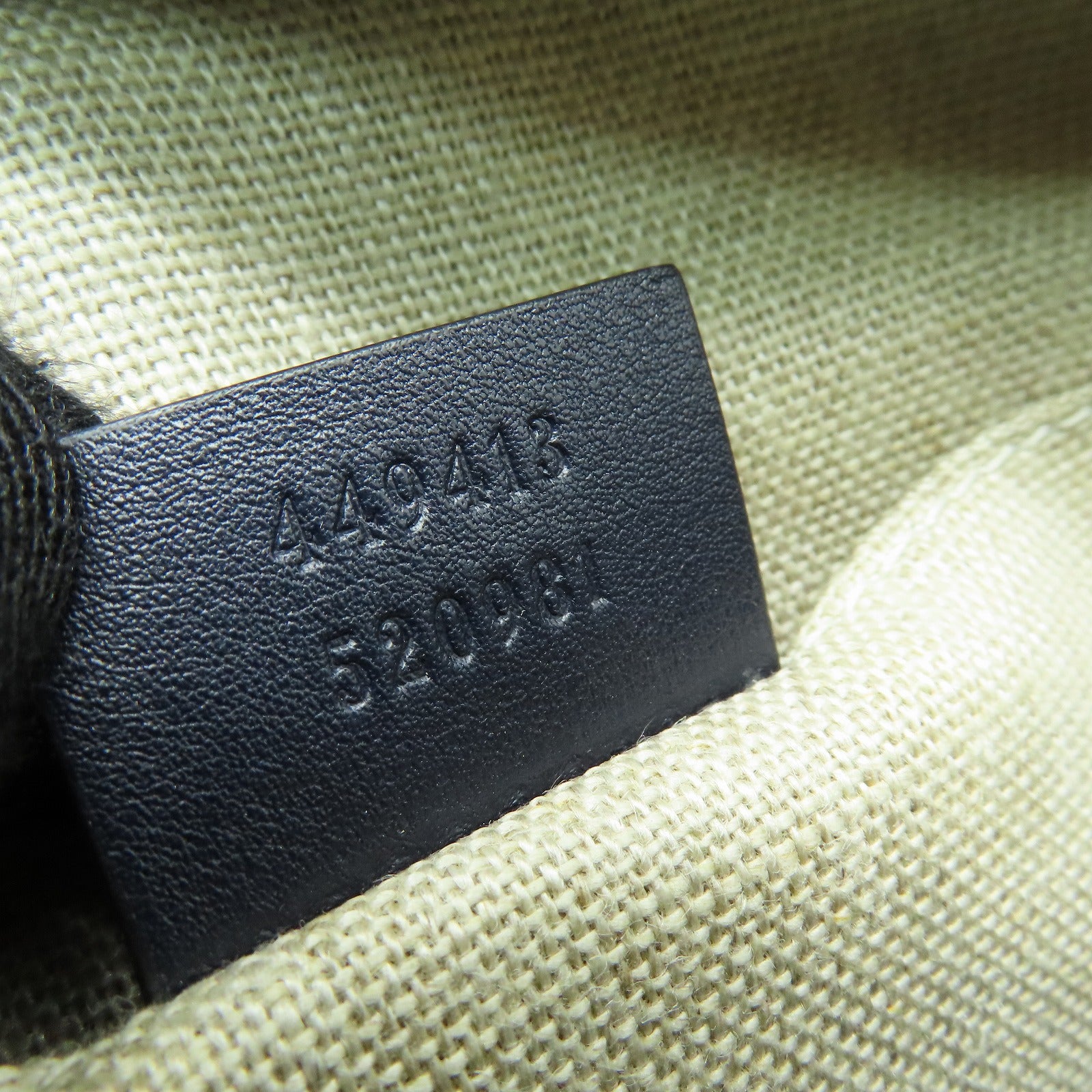 GUCCI 牛皮皮革Shoulder Bag金扣肩背袋深藍色