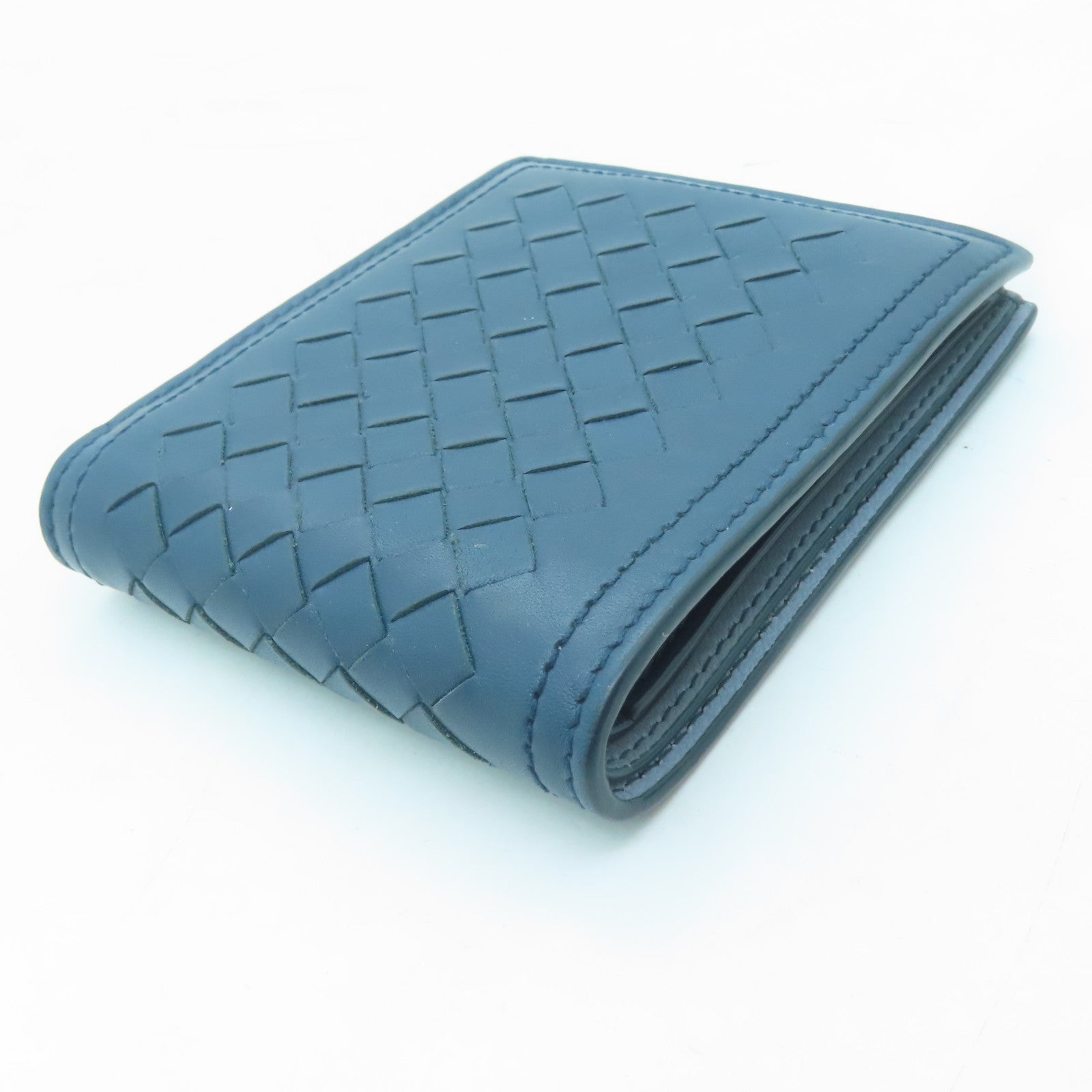 BOTTEGA VENETA Wallet in cowhide leather blue