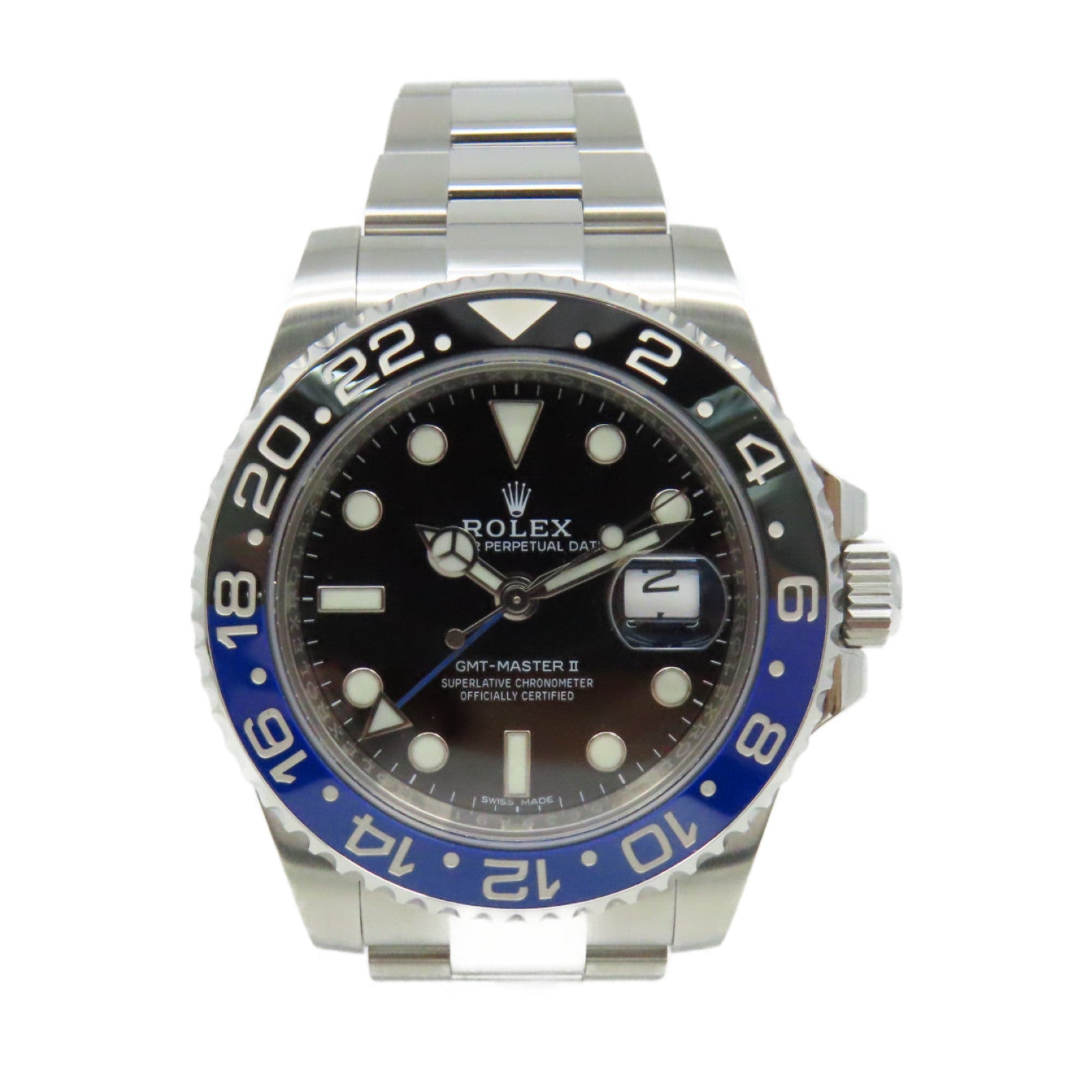 ROLEX 【激減優惠】GMT Master II Watch不鏽鋼自動機芯手錶黑色