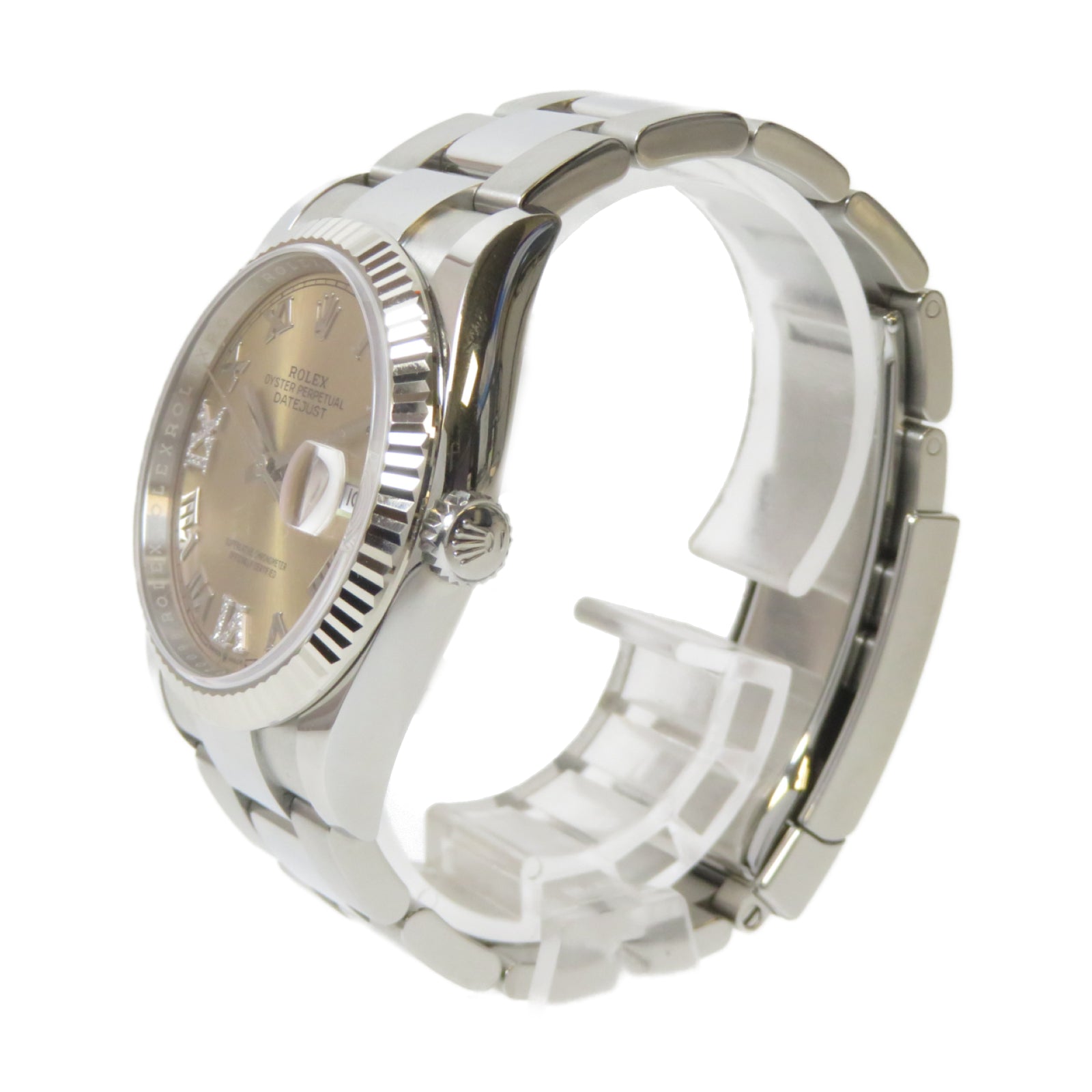 ROLEX Datejust 36不鏽鋼自動機芯手錶粉紅色