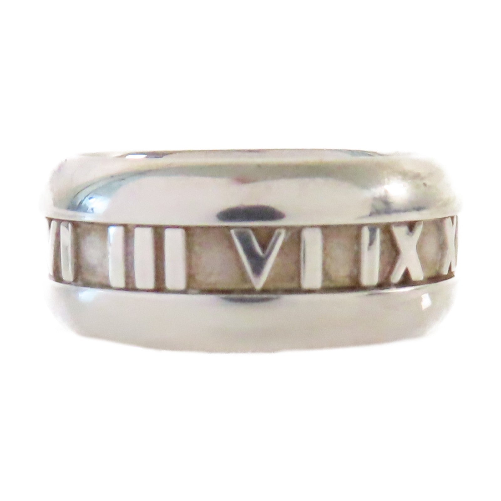 TIFFANY＆CO 925純銀Atlas Band Ring戒指US#8.5