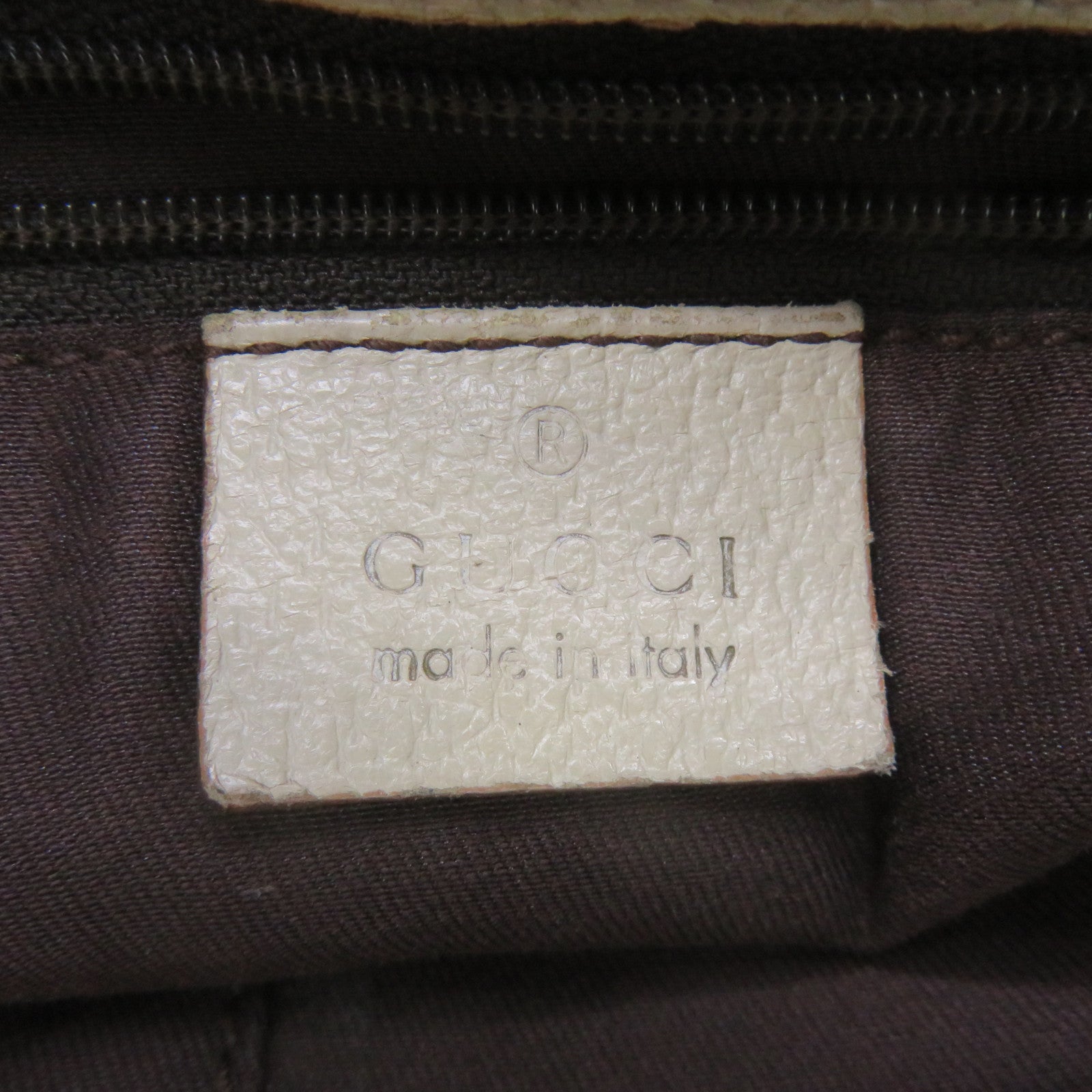GUCCI GG Canvas Shoulder Bag Brown
