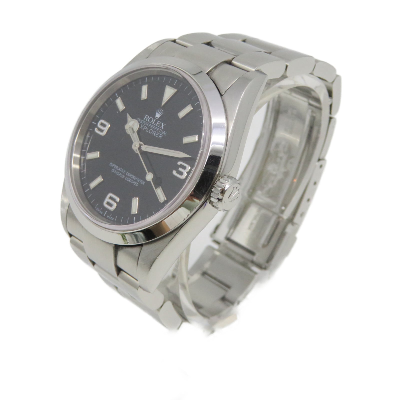 ROLEX Explorer l不鏽鋼自動機芯手錶黑色