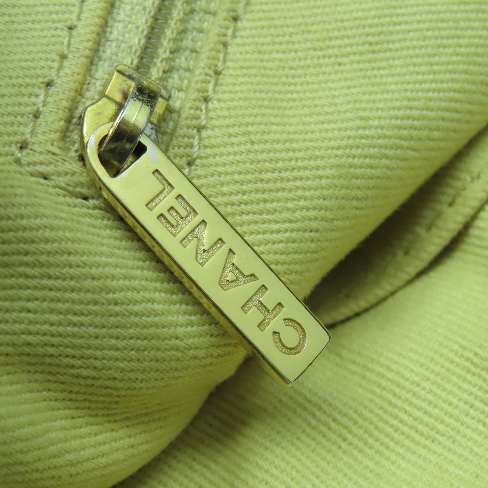 CHANEL 帆布/牛仔布2 Way Shoulder Bag金扣手挽肩背兩用袋藍色