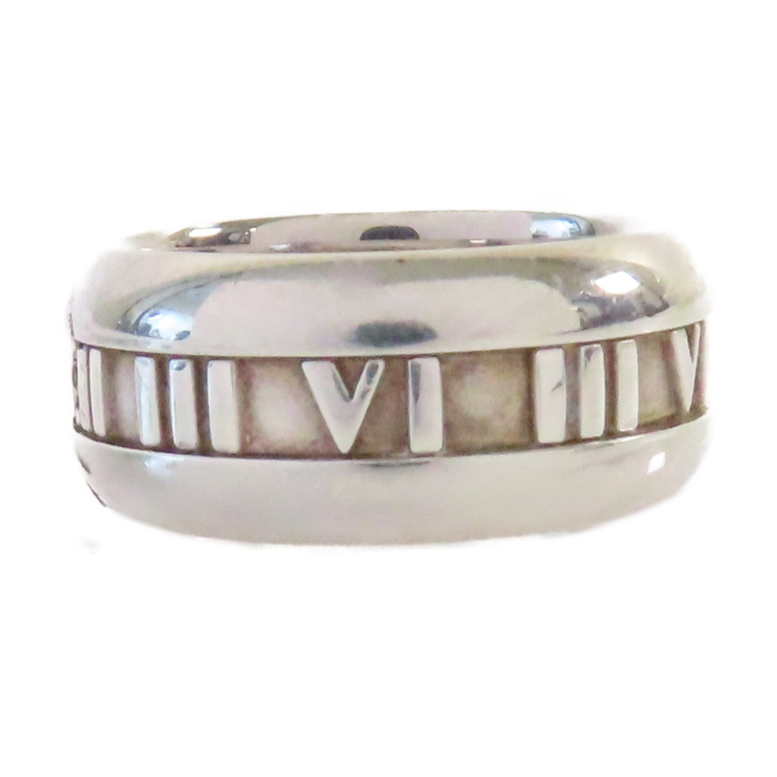 TIFFANY＆CO 925純銀Atlas Band Ring戒指US#8.5
