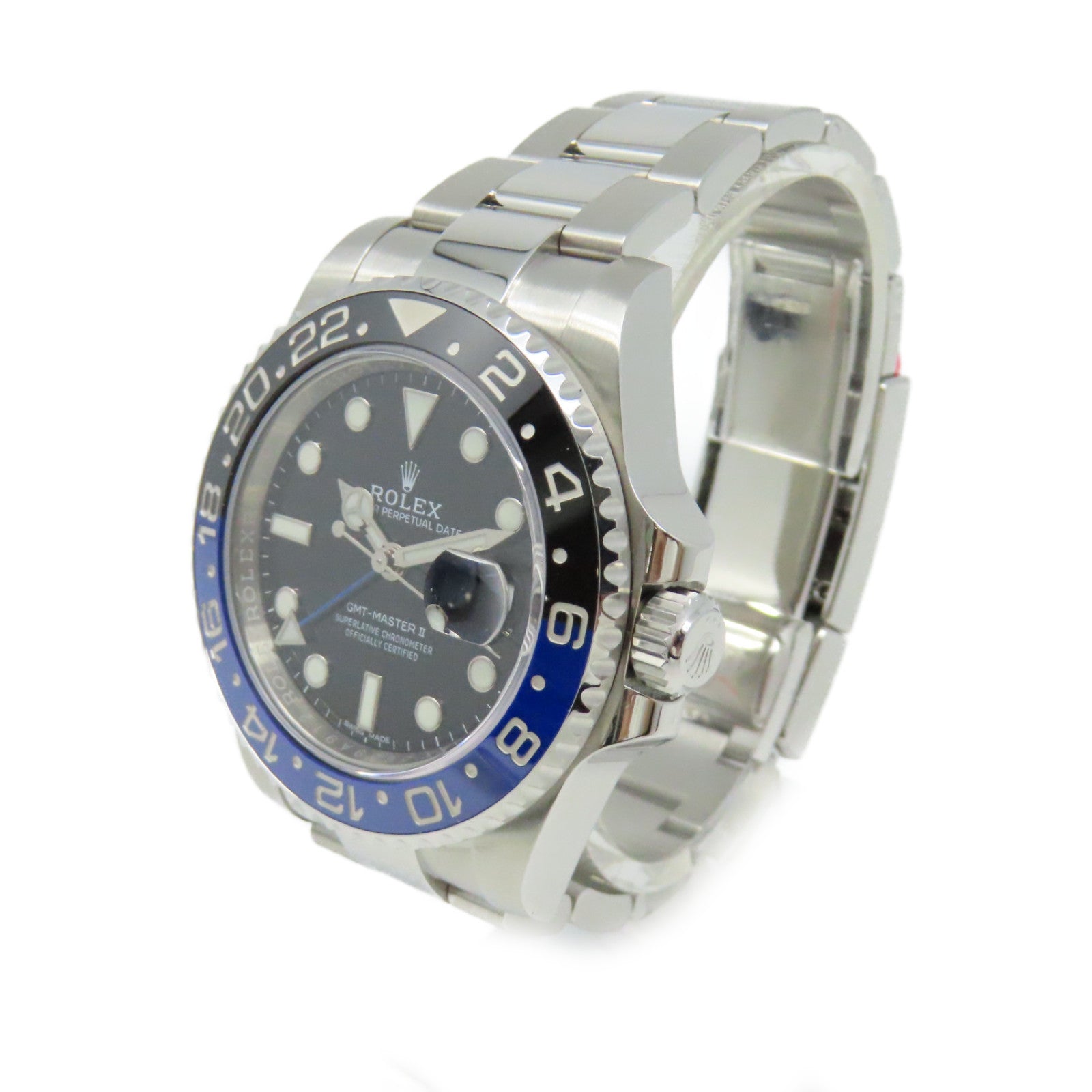 ROLEX 【激減優惠】GMT Master II Watch不鏽鋼自動機芯手錶黑色
