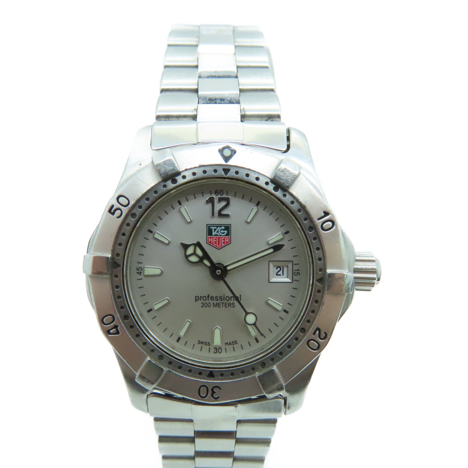 TAG HEUER Professional 28mm不鏽鋼手錶石英機芯銀色