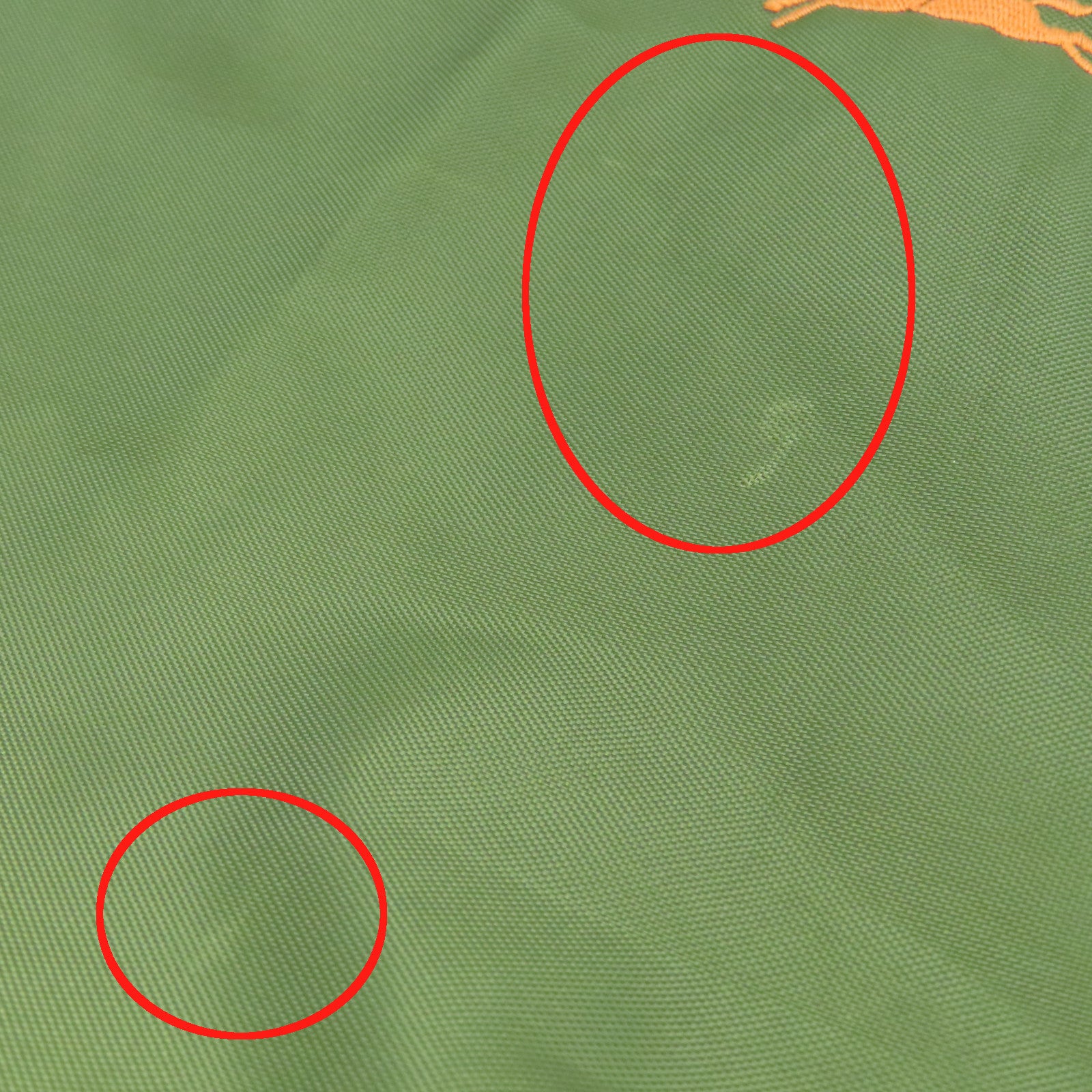 Longchamp 尼龙Backpack银扣背包绿色