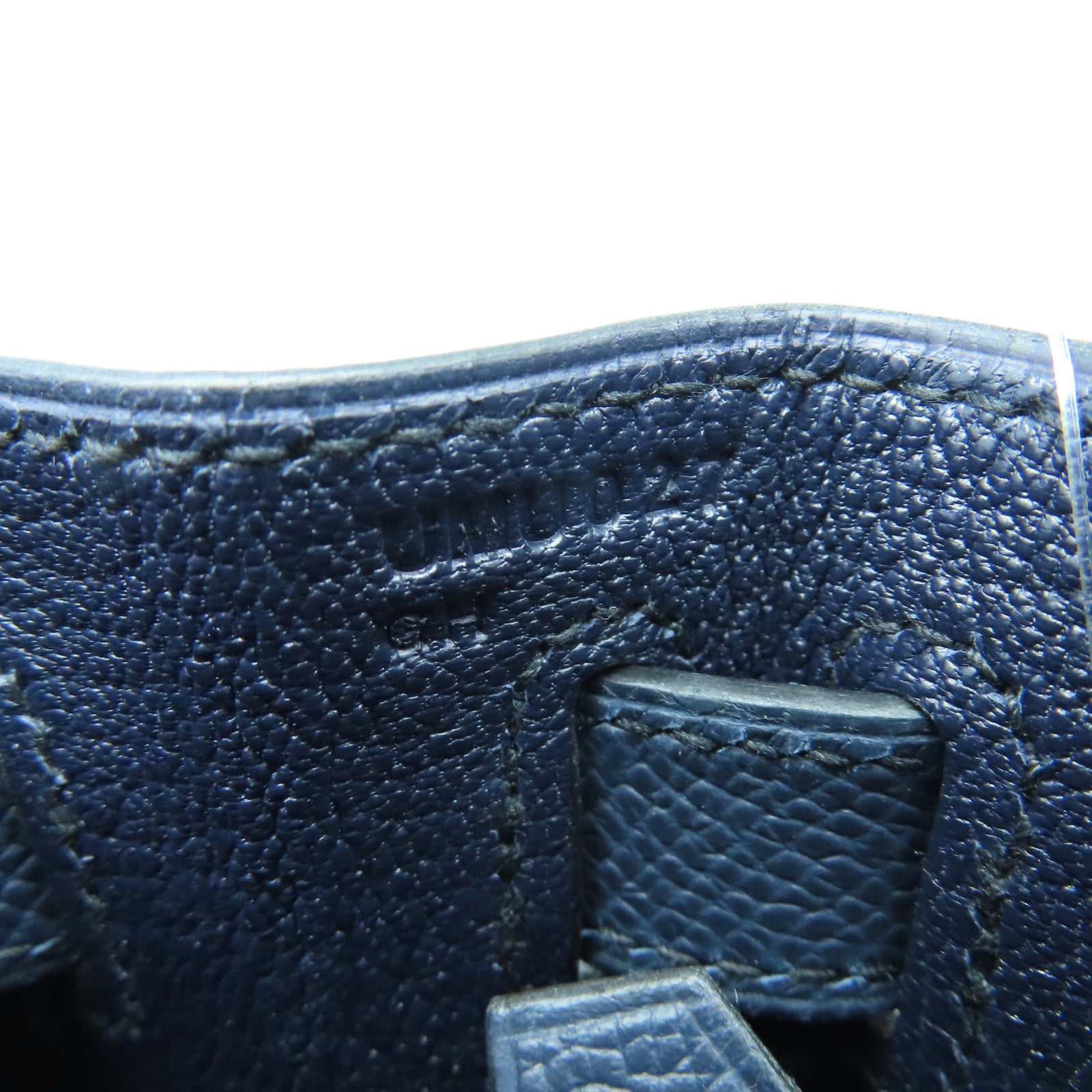 HERMES Epsom皮革Kelly 28金扣手挽肩背两用袋蓝色