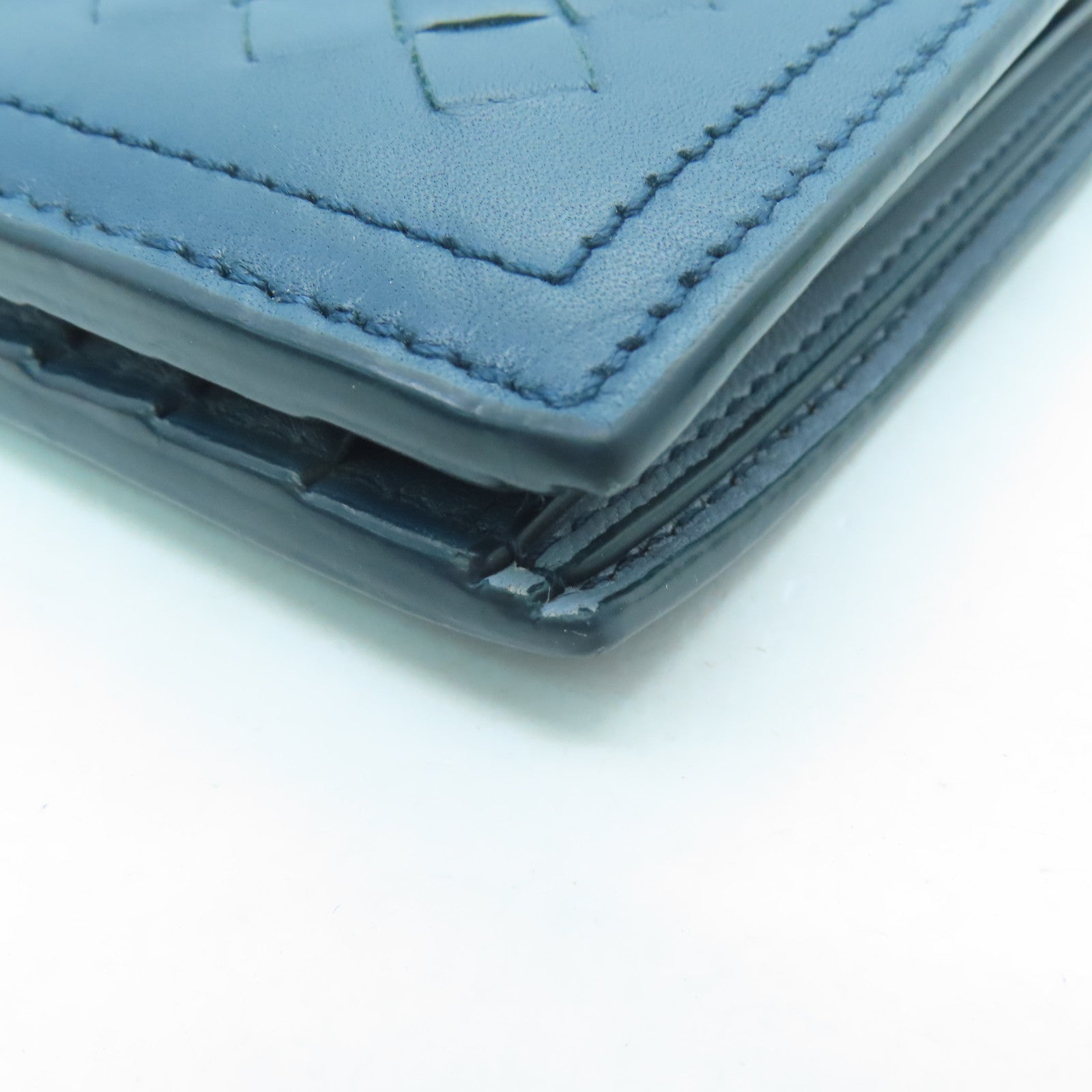 BOTTEGA VENETA Wallet in cowhide leather blue