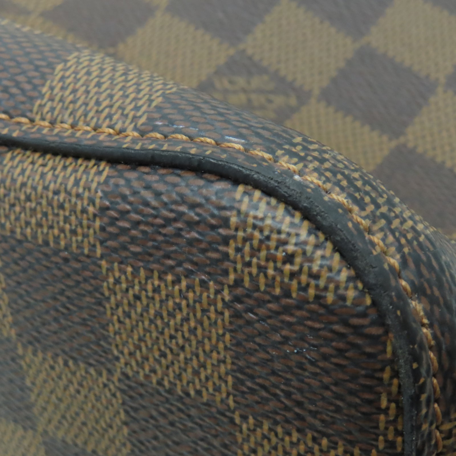 LOUIS VUITTON Damier Neonoe金扣肩背袋棕色