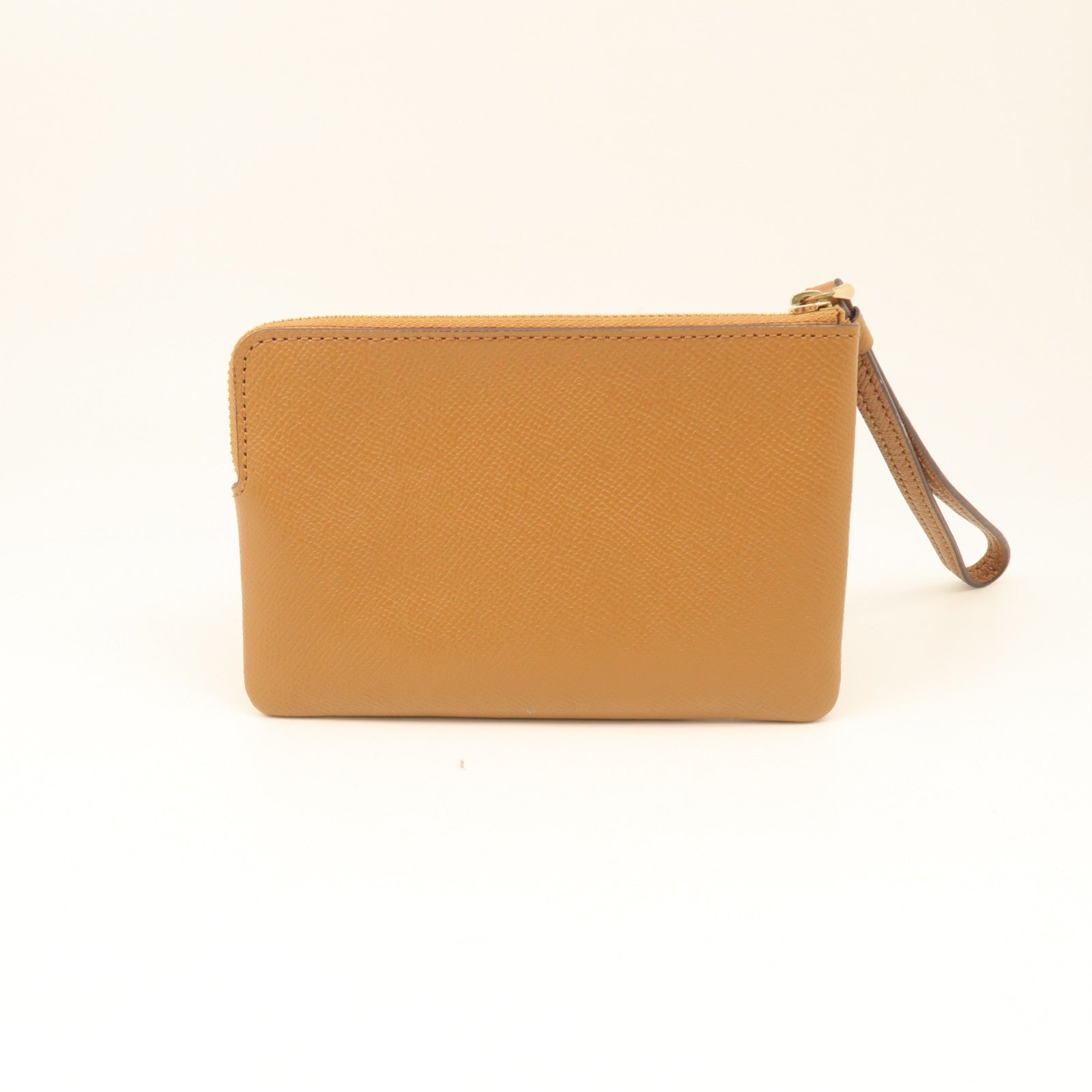 COACH Cowhide Leather Pouch Clutch Brown