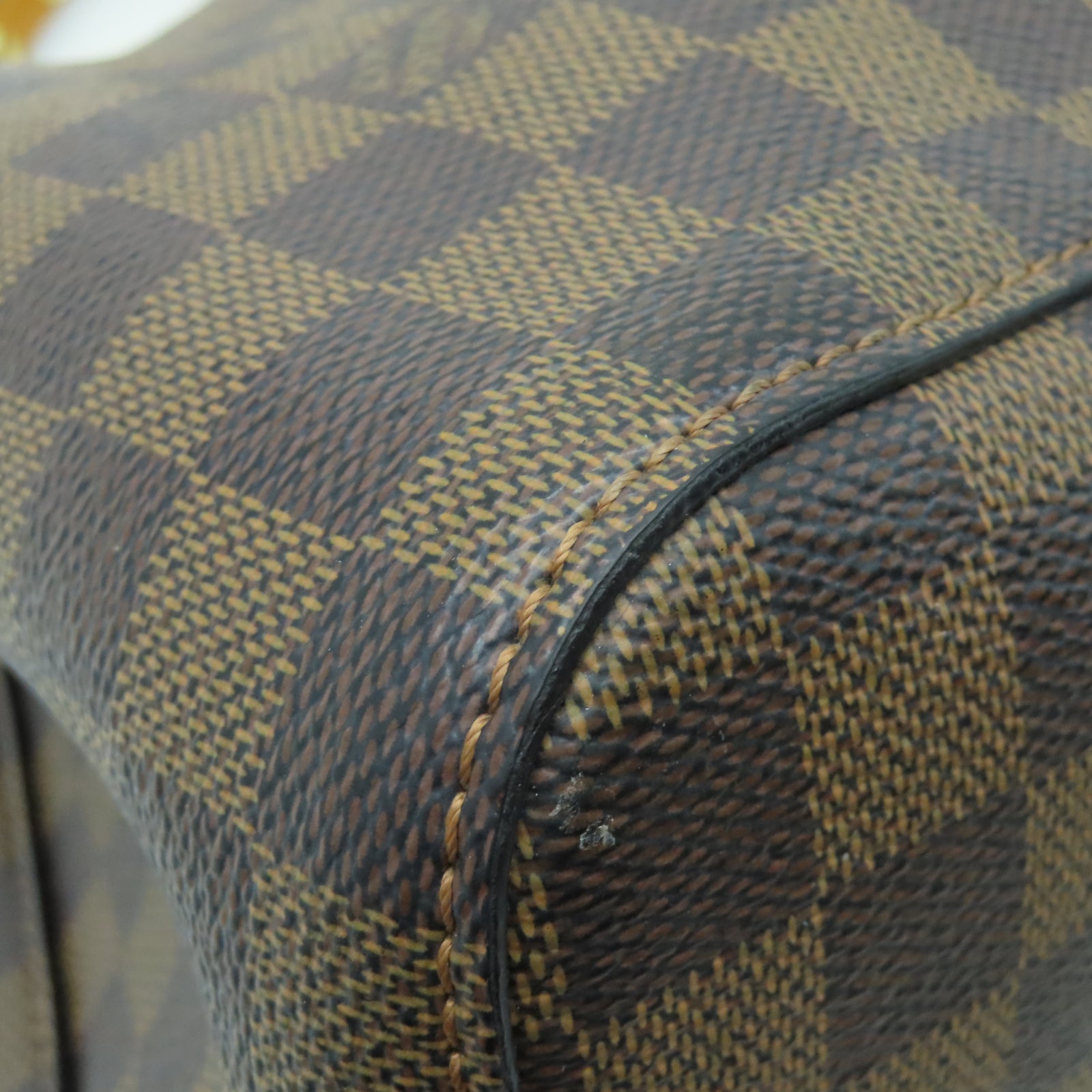 LOUIS VUITTON Damier Neonoe金扣肩背袋棕色