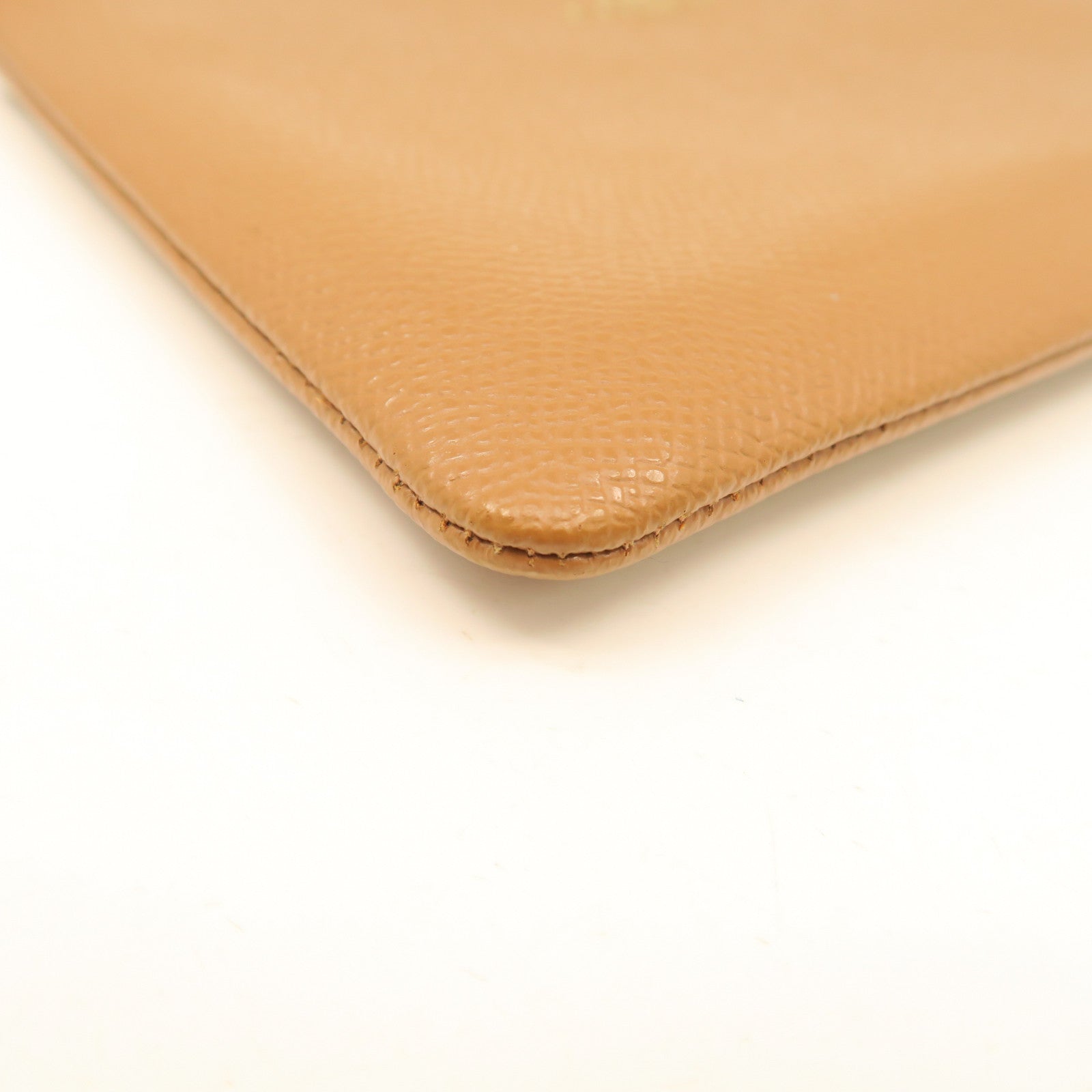 COACH Cowhide Leather Pouch Clutch Brown
