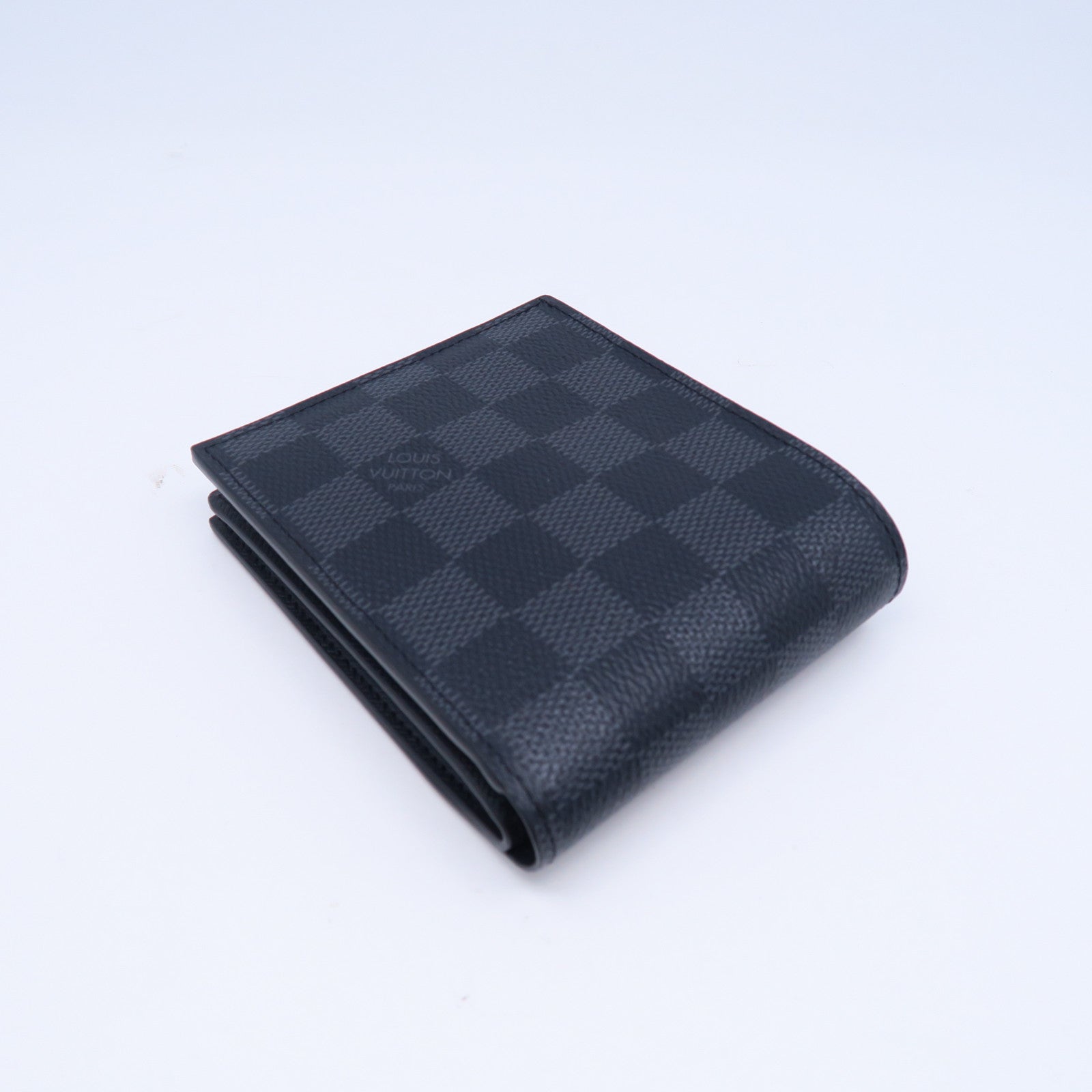 LOUIS VUITTON PVC Amerigo銀扣錢包灰色