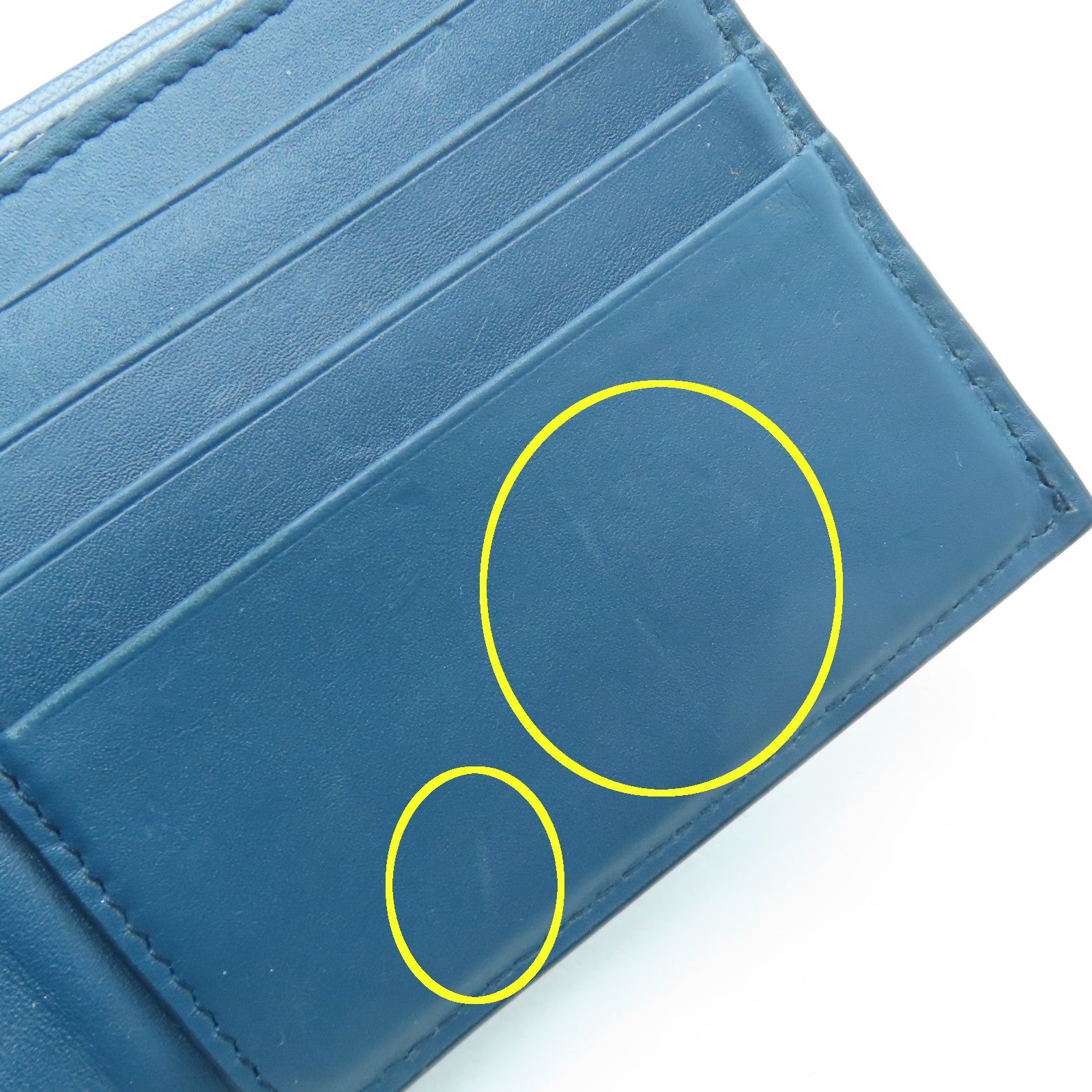BOTTEGA VENETA Wallet in cowhide leather blue