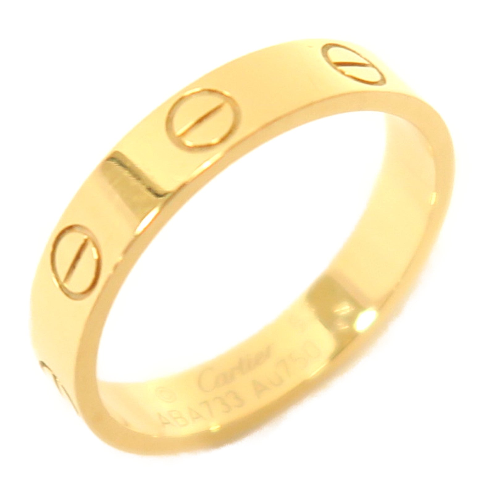 CARTIER 18K黃金Love Ring戒指#53/US#6.25