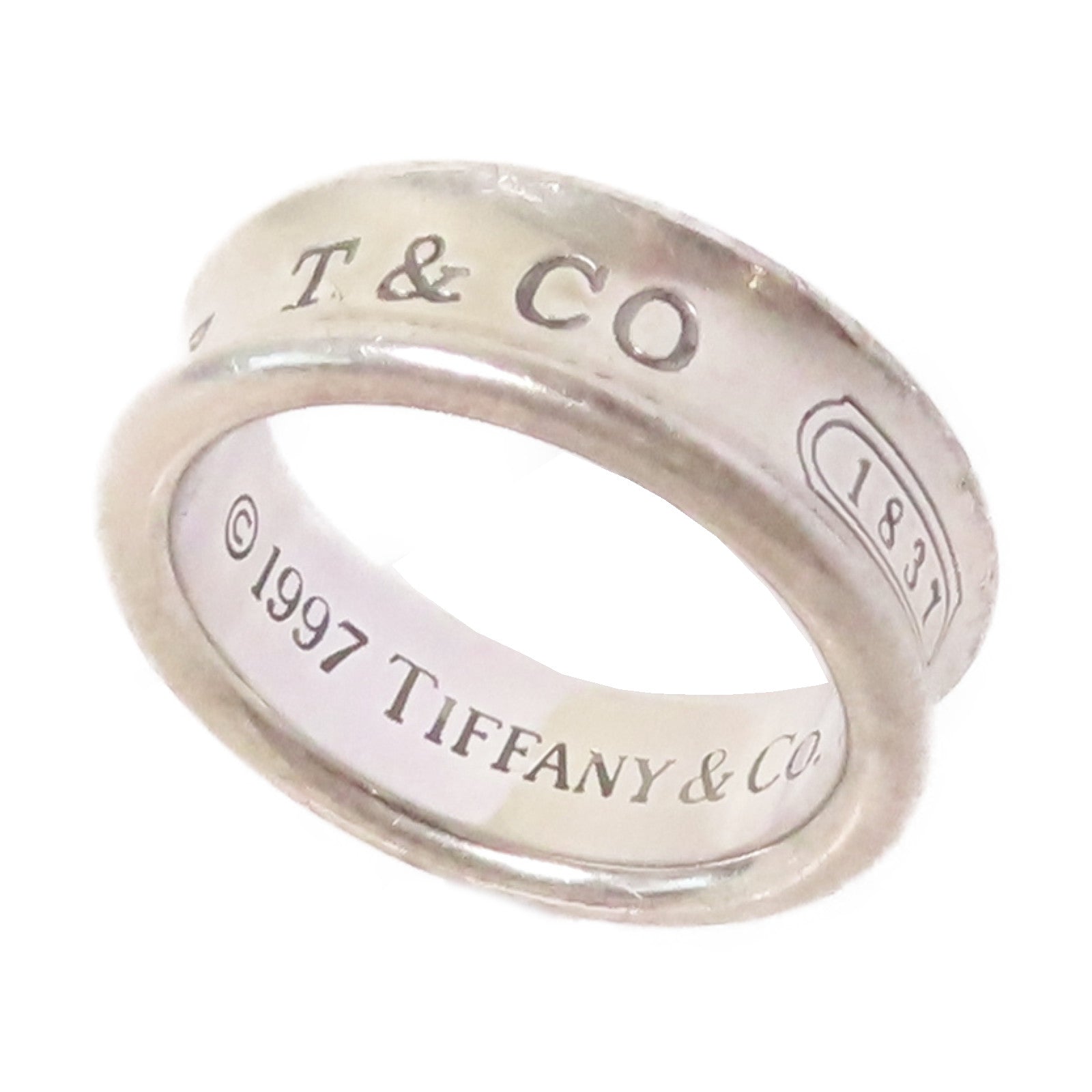 TIFFANY＆CO 925純銀1837 Narrow Ring戒指US#6.25