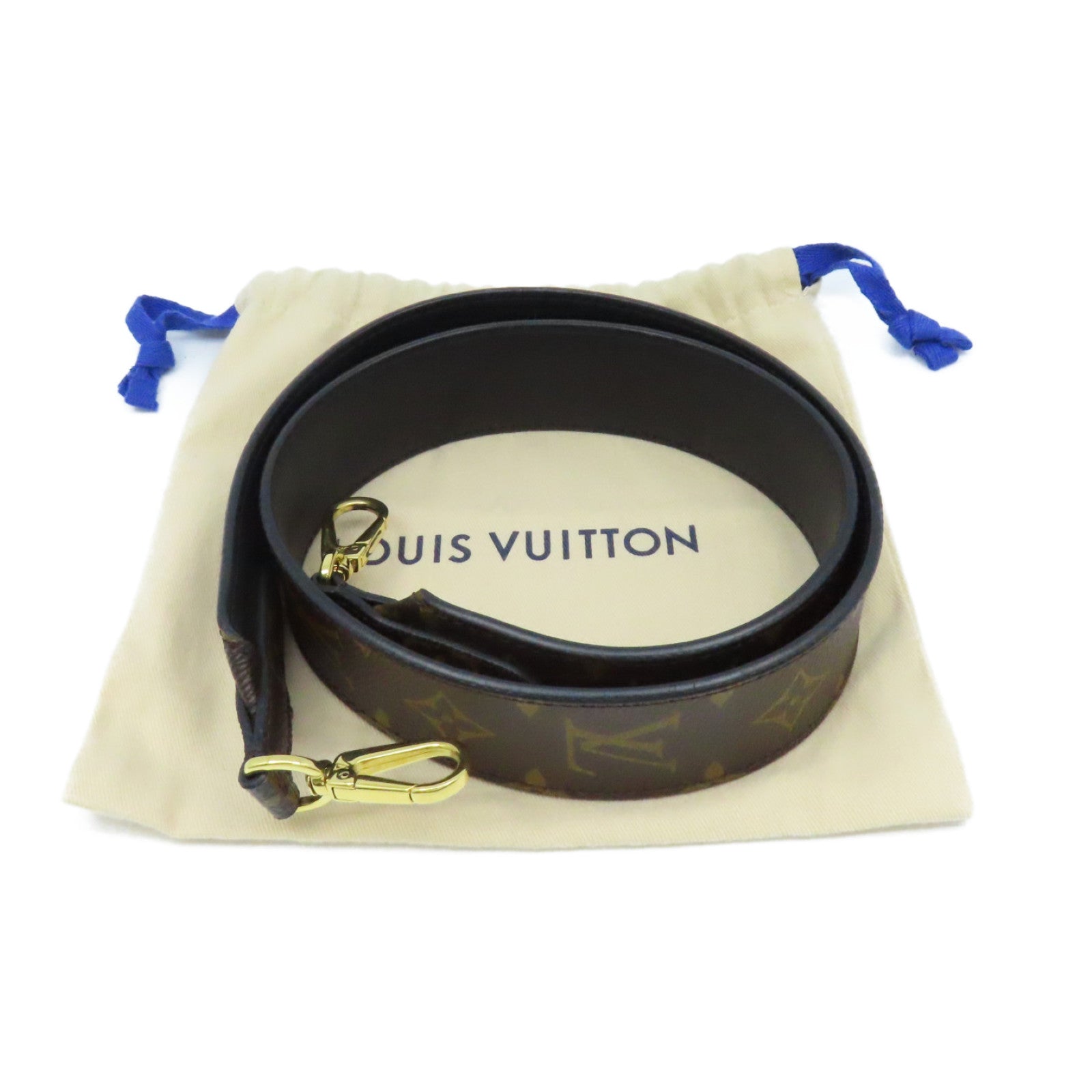 LOUIS VUITTON Monogram Shoulder Strap肩背帶啡色