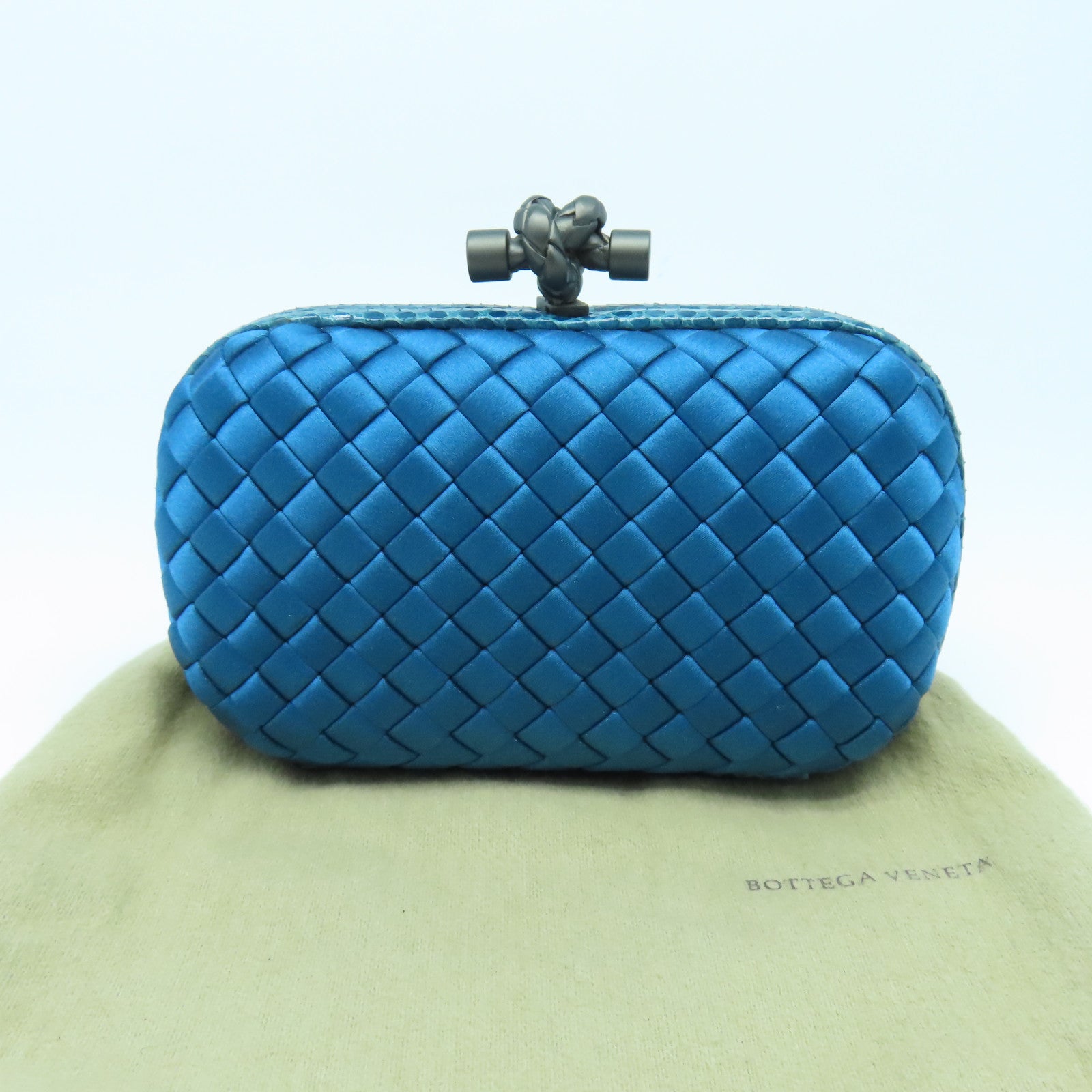 Bottega satin knot clutch Clearance
