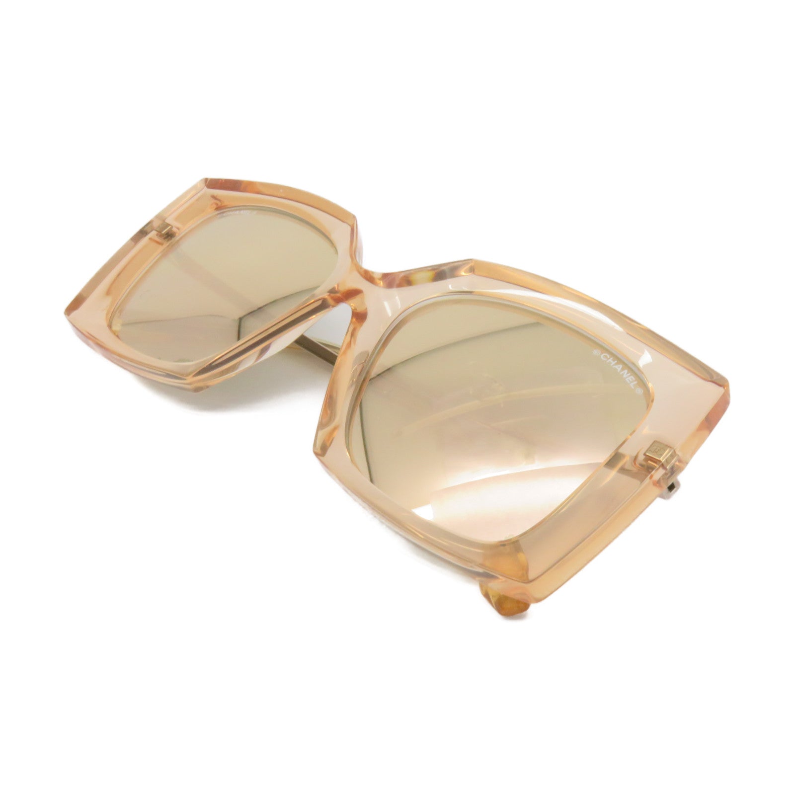 CHANEL PVC Sunglasses太陽眼鏡金色/粉紅色