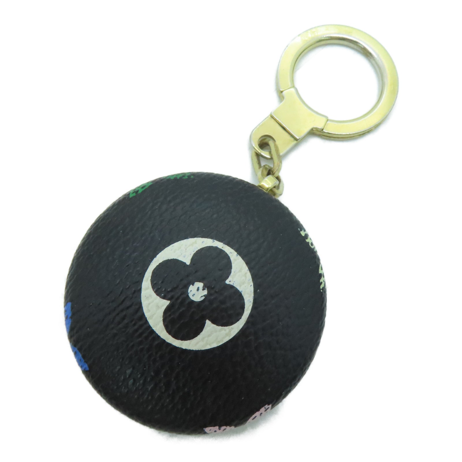 LOUIS VUITTON Monogram Multicolore Key Holder Keychain / Ornament Black / Color