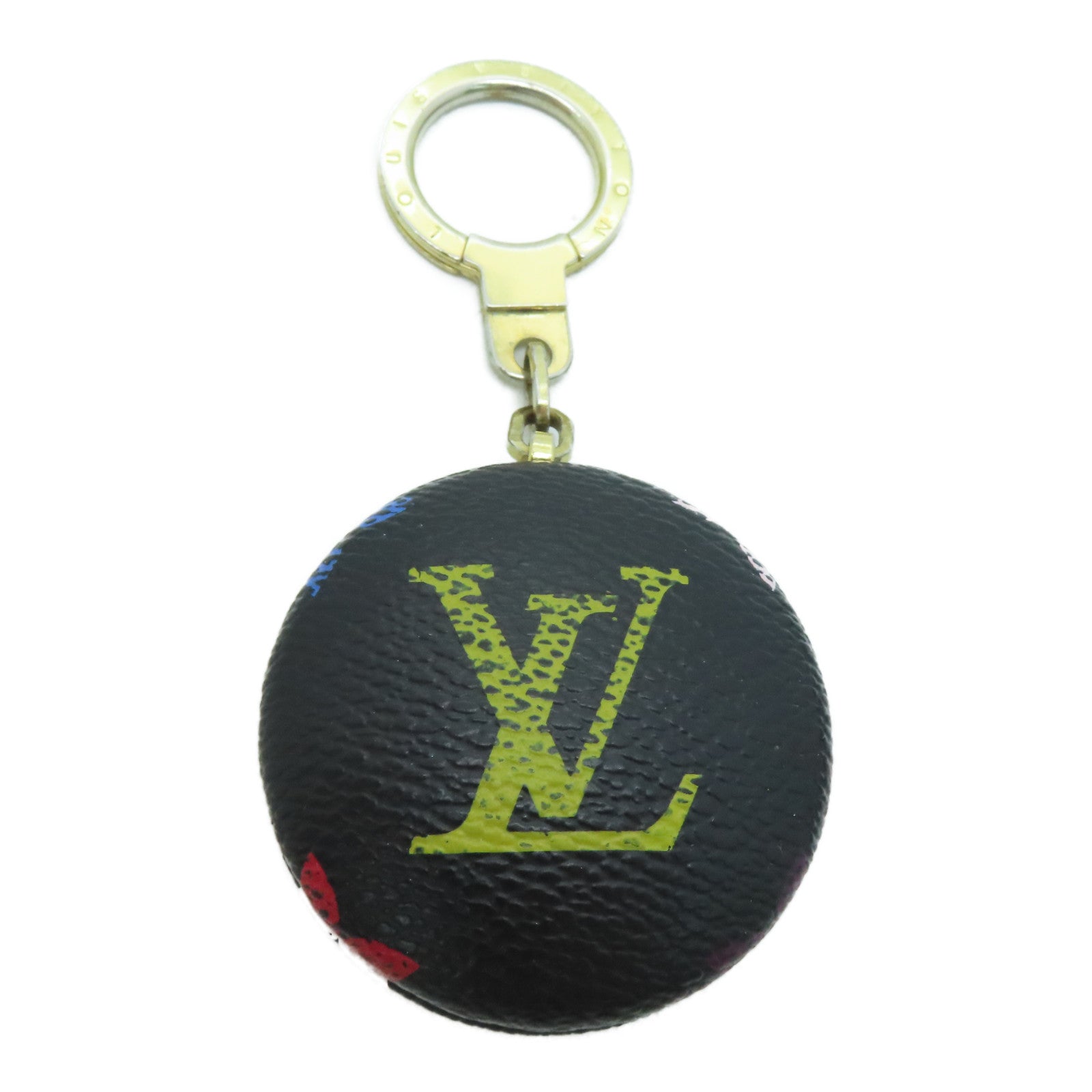 LOUIS VUITTON Monogram Multicolore Key Holder Keychain / Ornament Black / Color