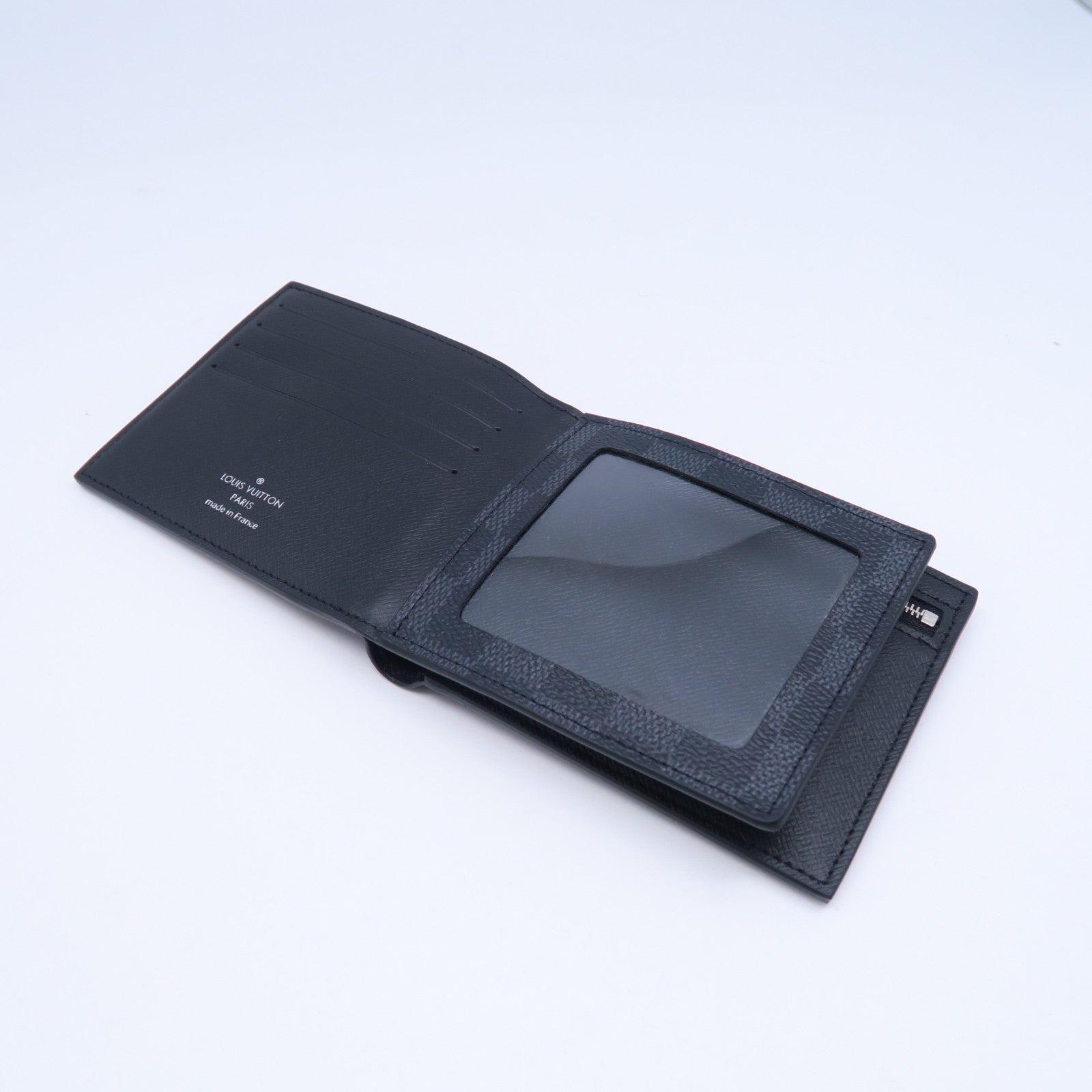 LOUIS VUITTON PVC Amerigo銀扣錢包灰色