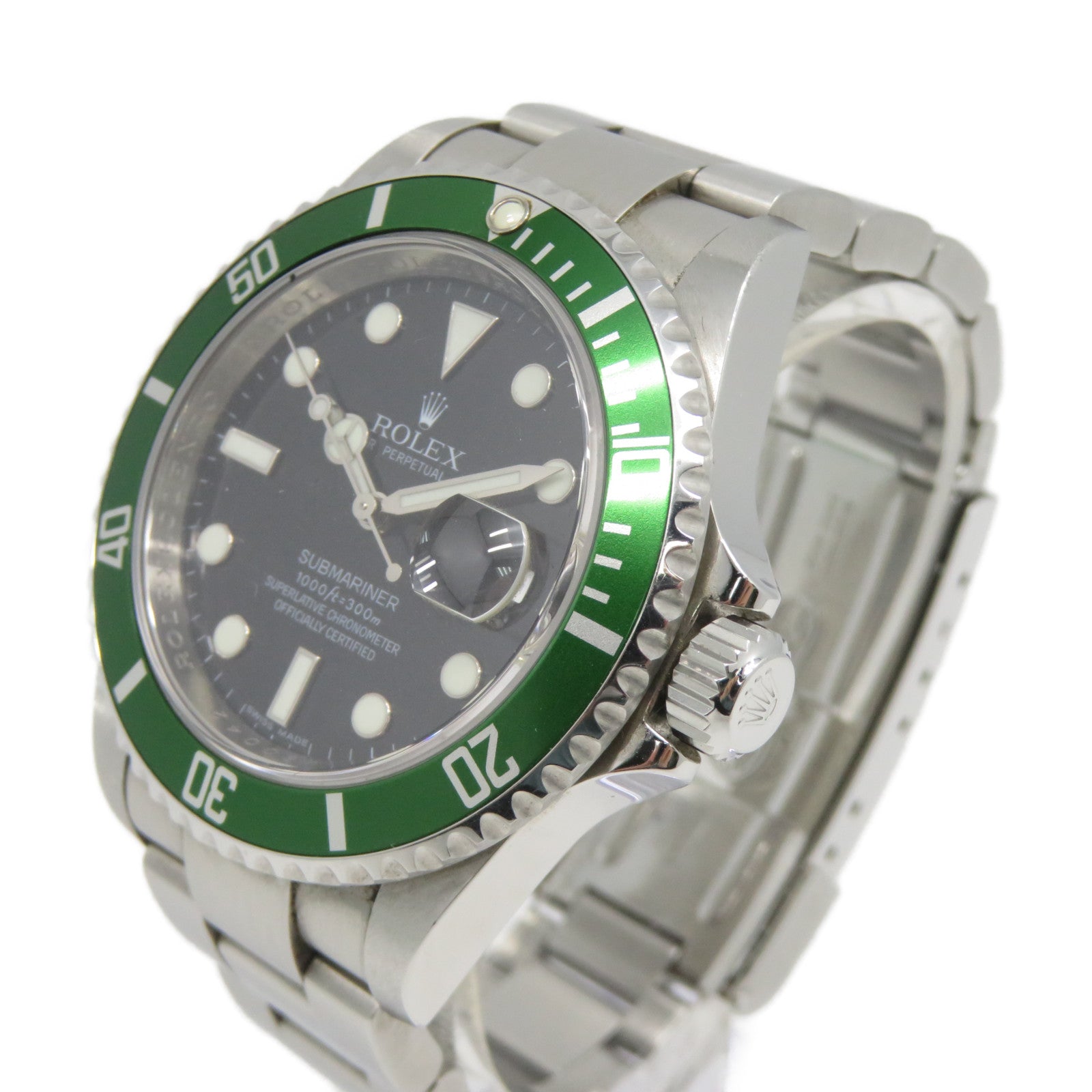 ROLEX 【激減優惠】不鏽鋼Submariner 40mm手錶黑色#16cm
