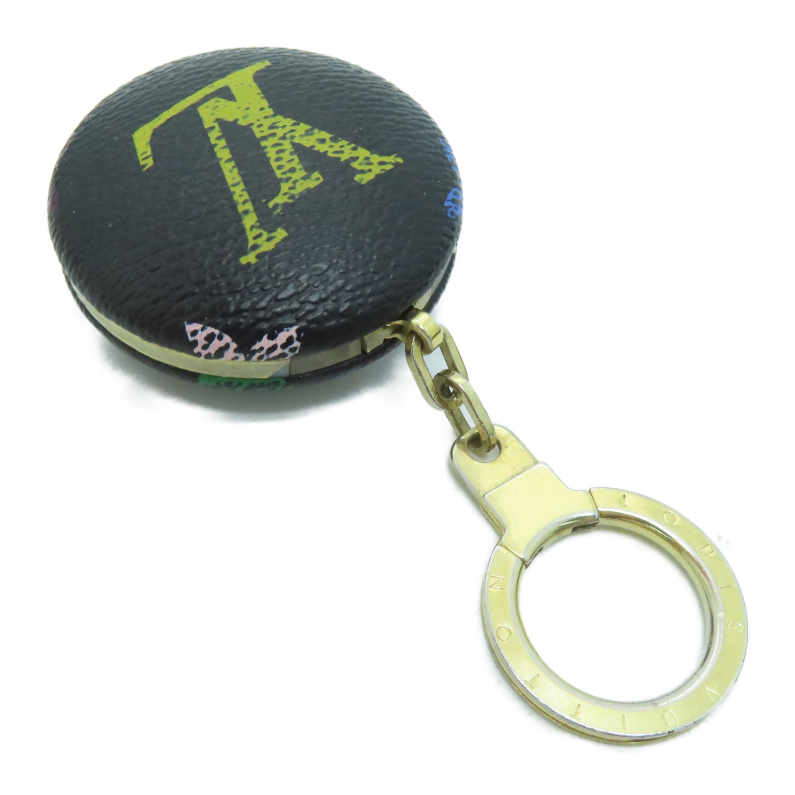 LOUIS VUITTON Monogram Multicolore Key Holder Keychain / Ornament Black / Color