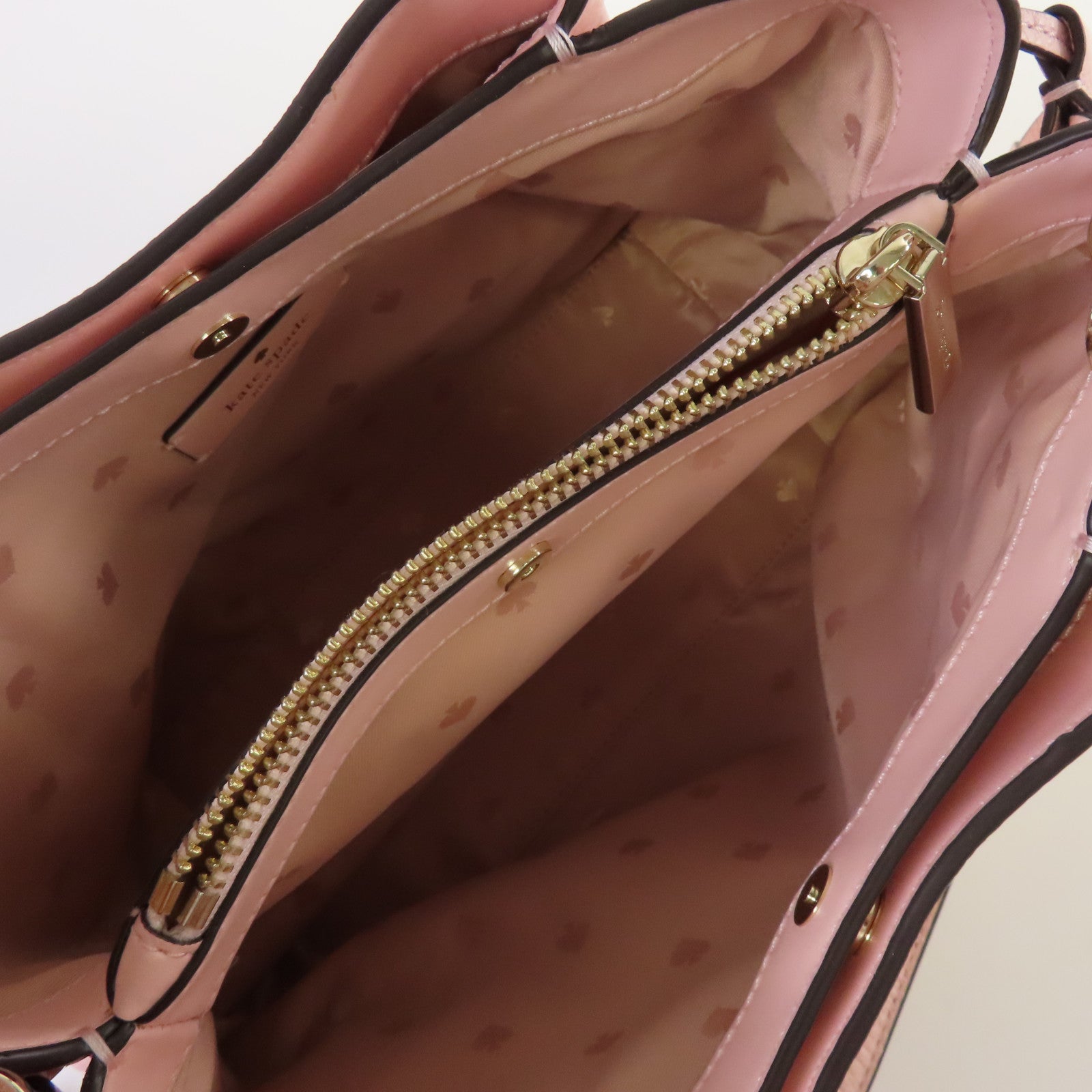 Kate Spade 牛皮皮革2Way Shoulder Bag金扣手挽肩背兩用袋粉紅色