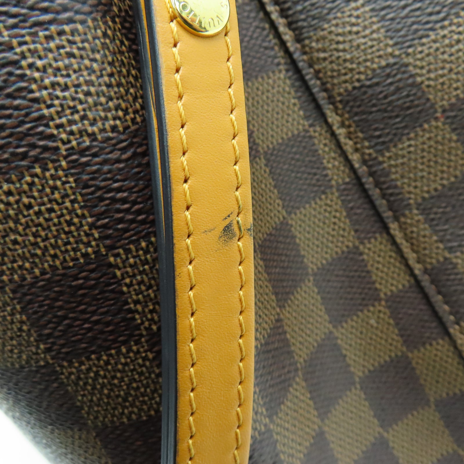 LOUIS VUITTON Damier Neonoe金扣肩背袋棕色