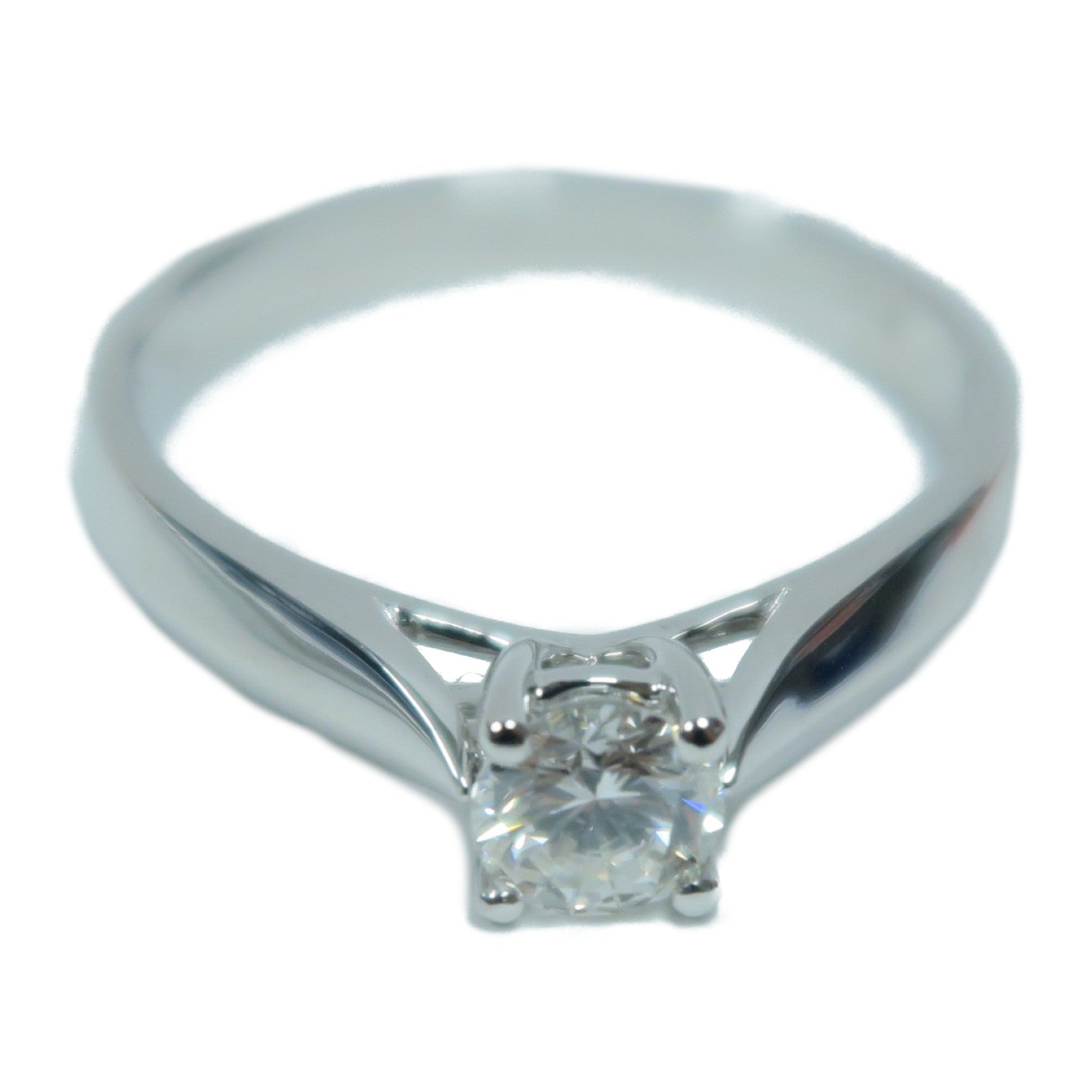 JEWELRY 18K白金Diamond Ring 0.377ct鑽石戒指US#6.5