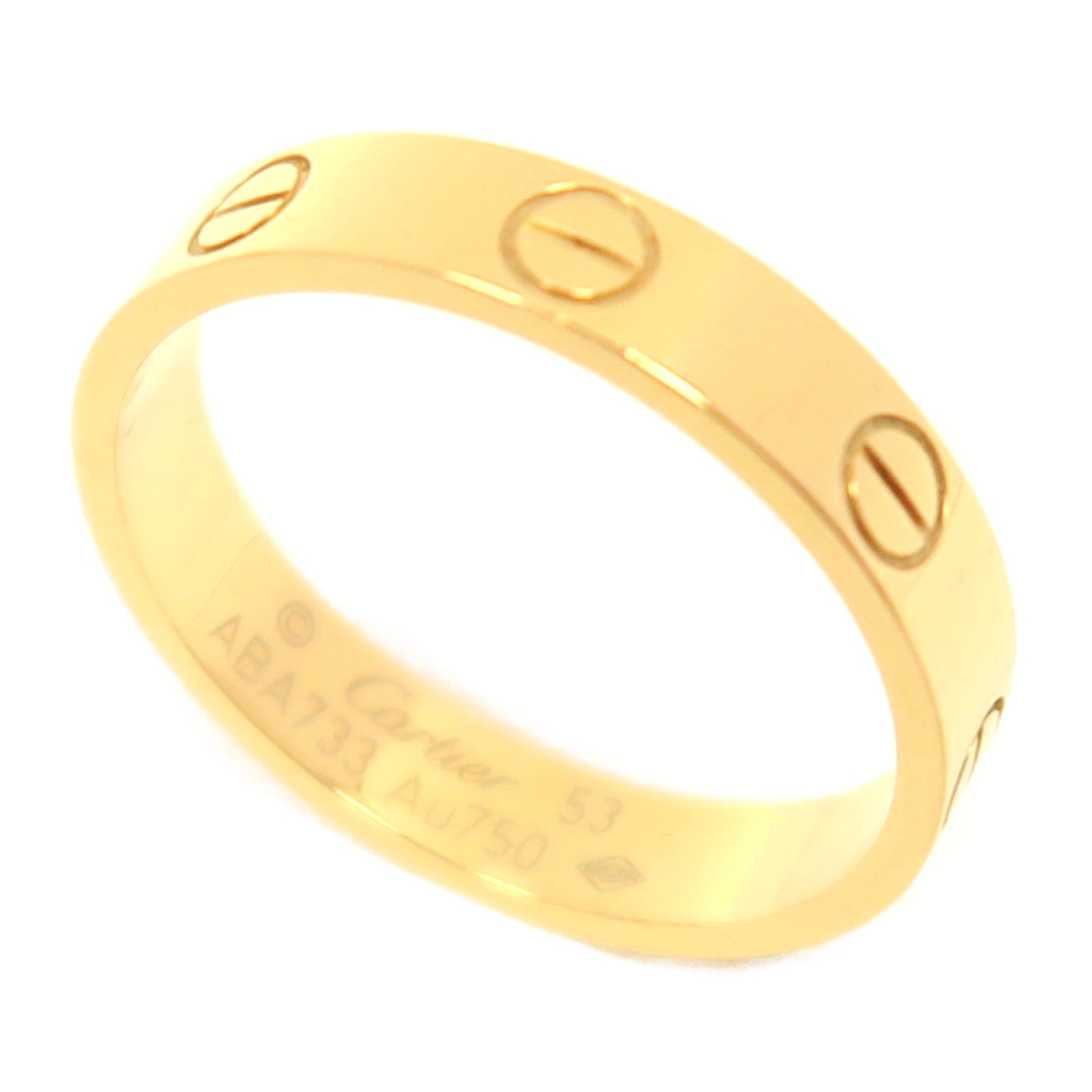 CARTIER 18K黃金Love Ring戒指#53/US#6.25