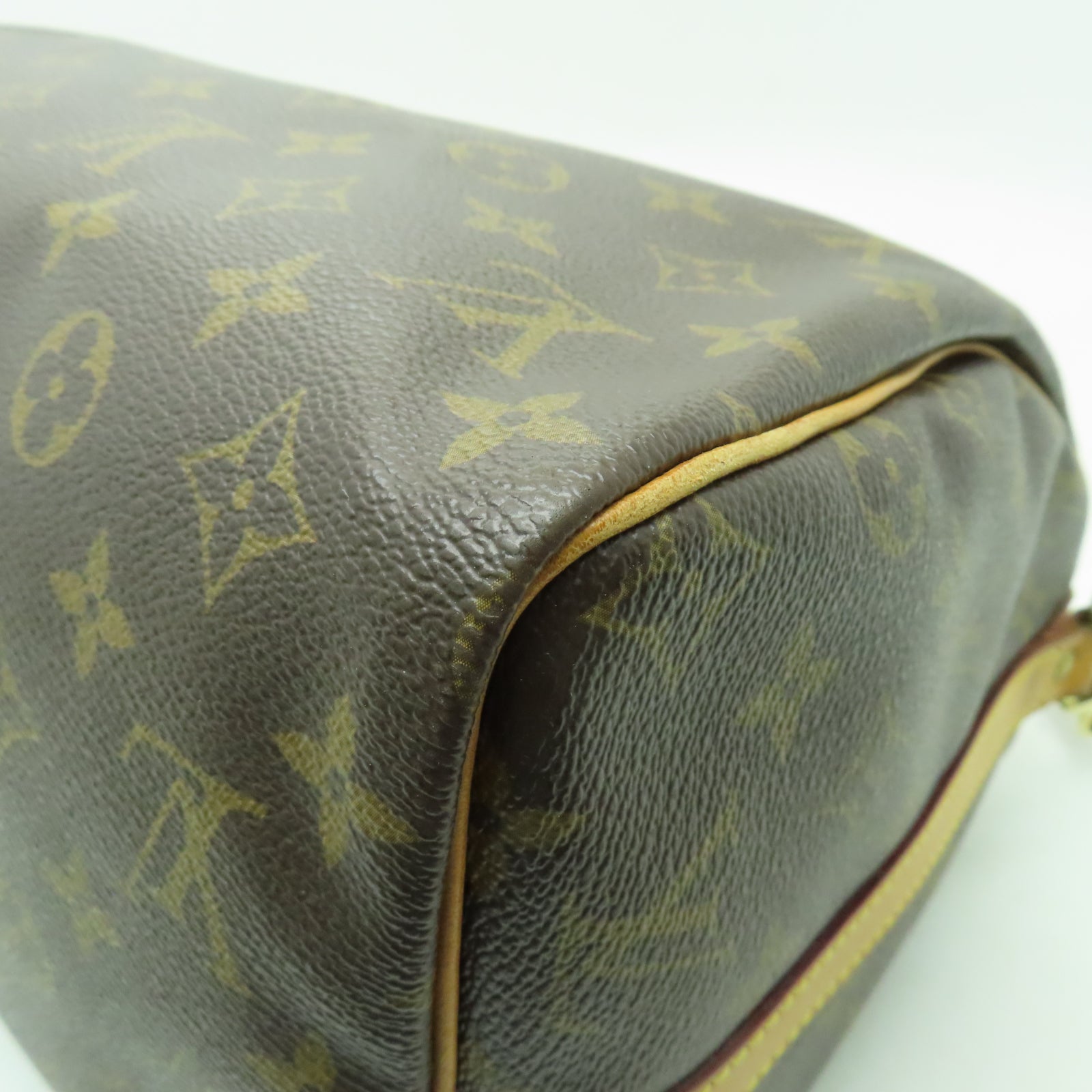 LOUIS VUITTON Monogram Speedy Bandouliere 30金扣手挽肩背兩用袋啡色