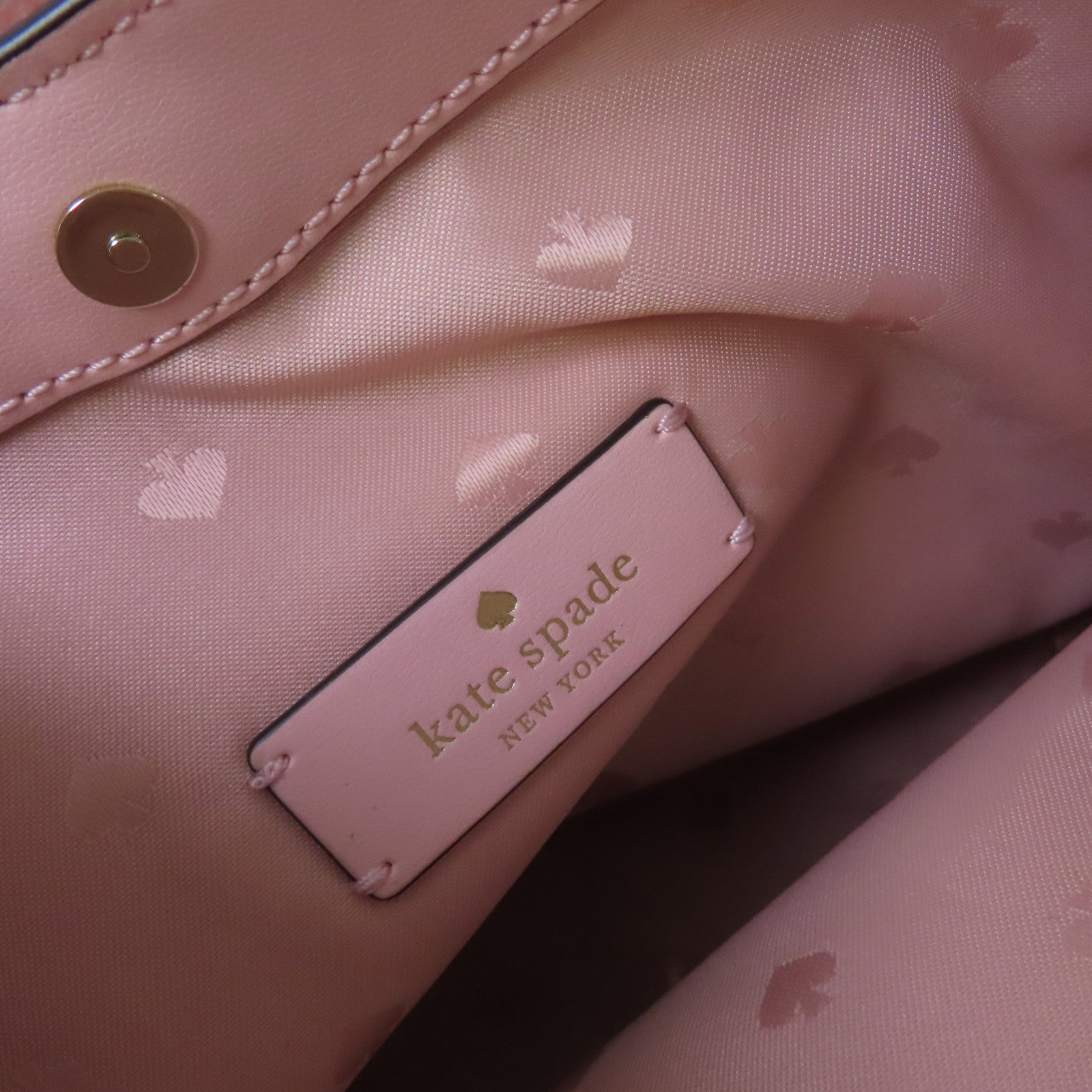 Kate Spade 牛皮皮革2Way Shoulder Bag金扣手挽肩背兩用袋粉紅色