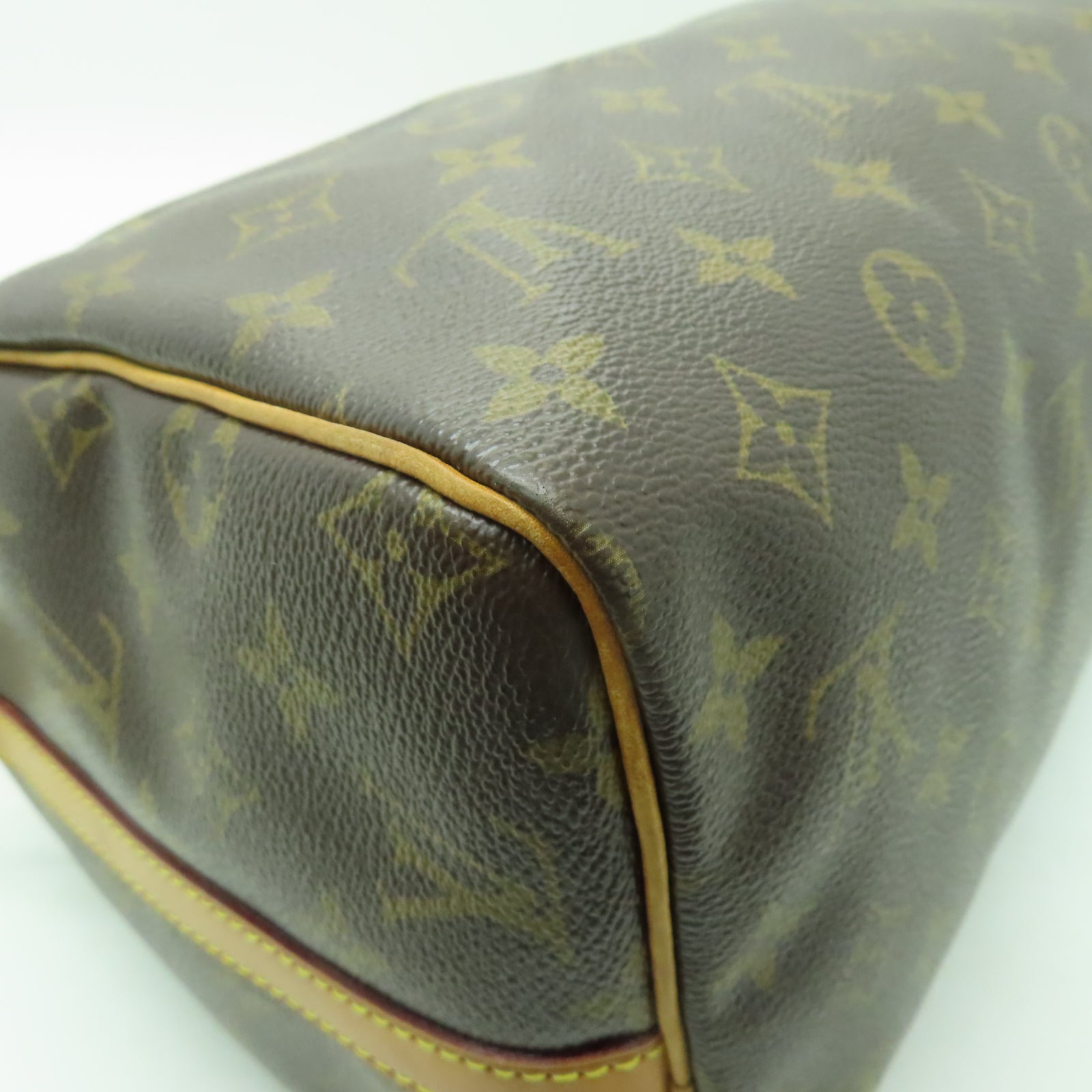 LOUIS VUITTON Monogram Speedy Bandouliere 30金扣手挽肩背兩用袋啡色