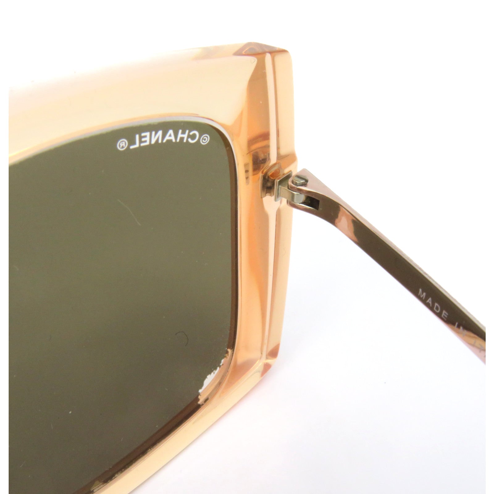 CHANEL PVC Sunglasses太陽眼鏡金色/粉紅色